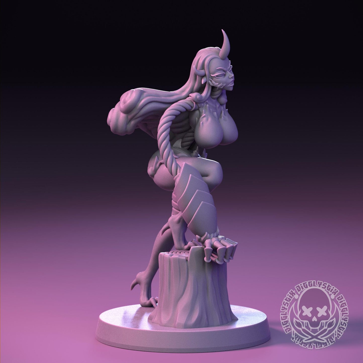 Eldritch Insectoid Pin Up Miniature | Jigglystix