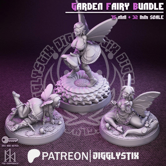Curvy Fairy Bundle Pin Up Miniatures | Jigglystix