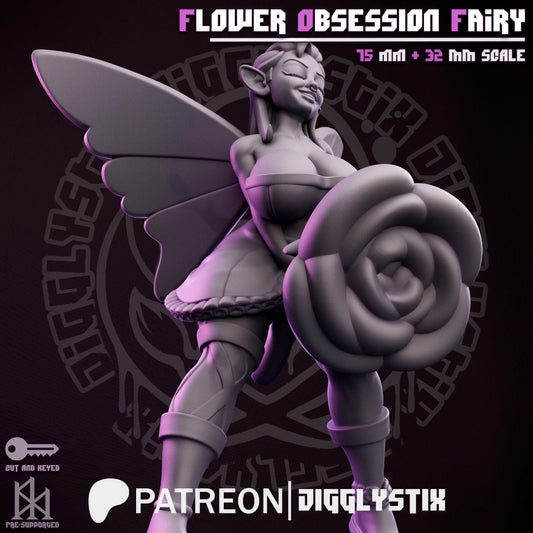Flower Fairy Pin Up Miniature | Jigglystix