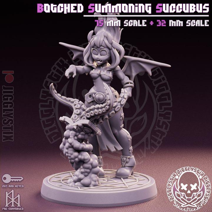Botched Summoning Succubus Pin Up Miniature | Jigglystix