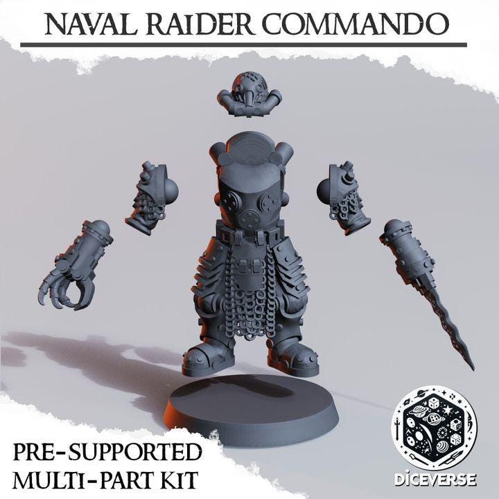 Naval Raider Commando 32mm | Trench Crusade | Diceverse