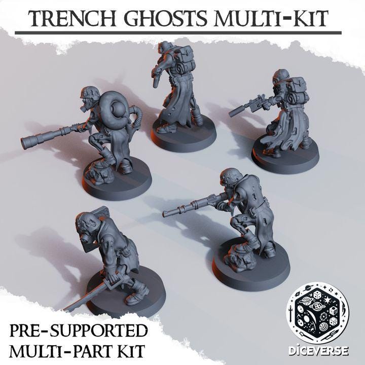 Trench Ghosts Multi-Kit 32mm | Trench Crusade | Diceverse