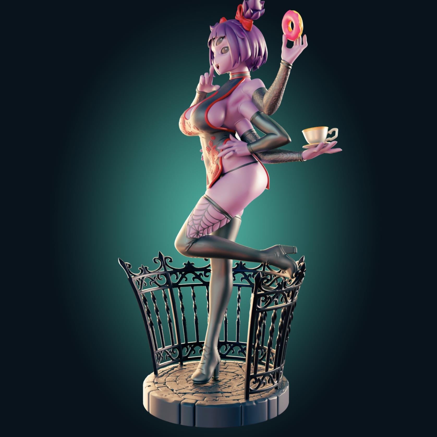 Spider Girl Model Kit | 3D Resin Print Figurine | Designed by Officer Rhu
