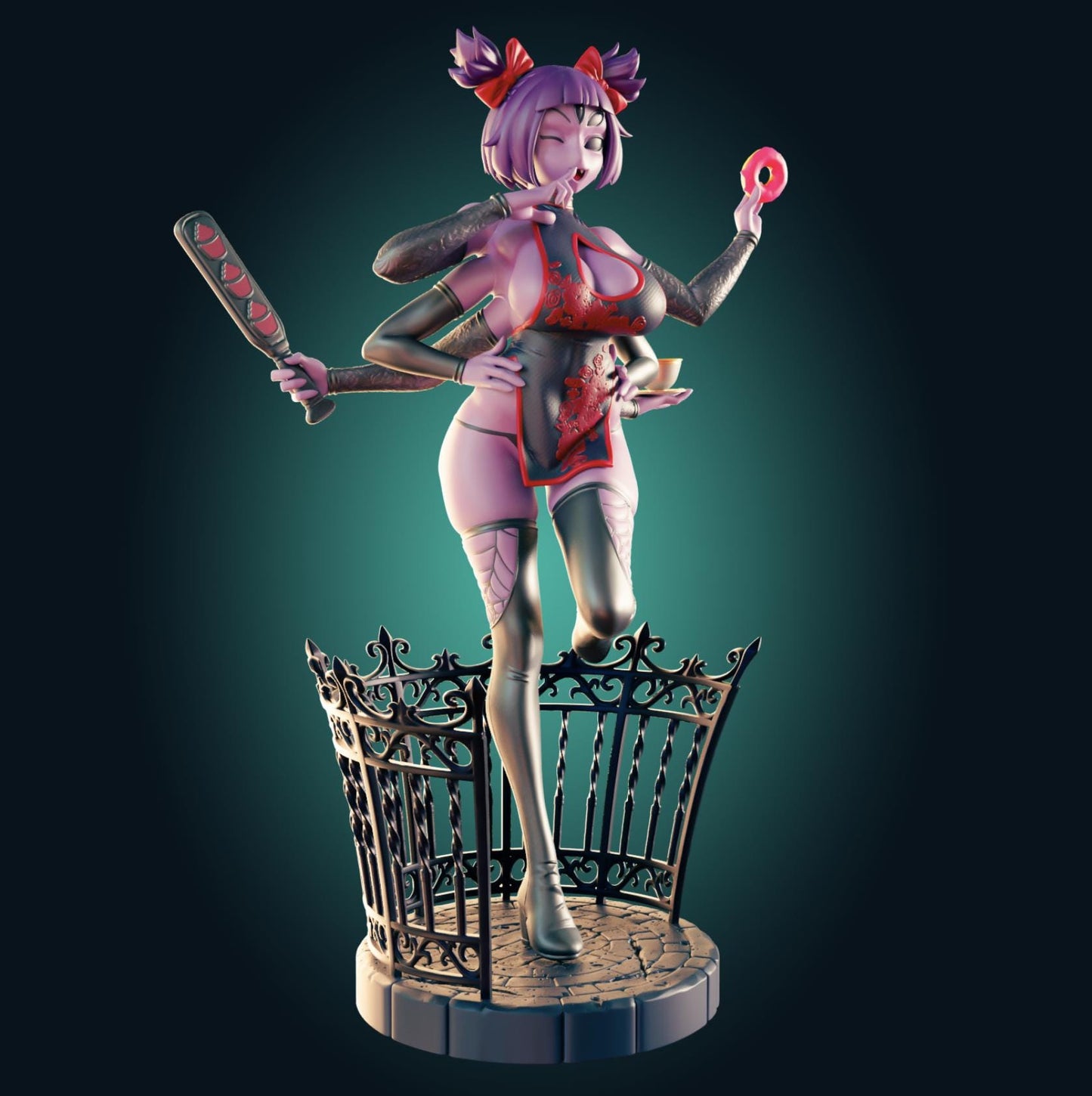 Spider Girl Model Kit | 3D Resin Print Figurine | Designed by Officer Rhu