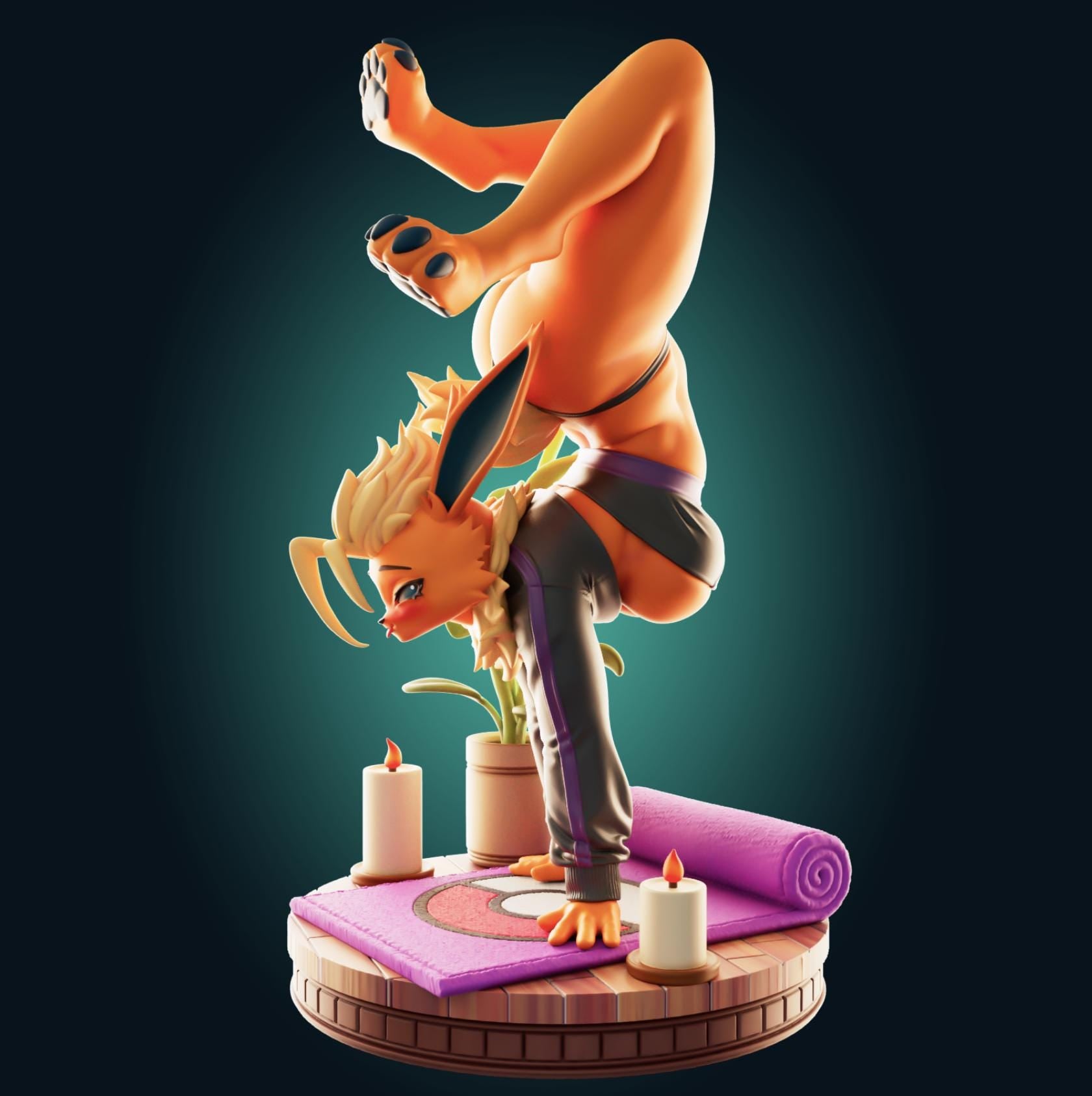 Fire Fox Model Kit | 3D Resin Print Figurine | Designed by Officer Rhu