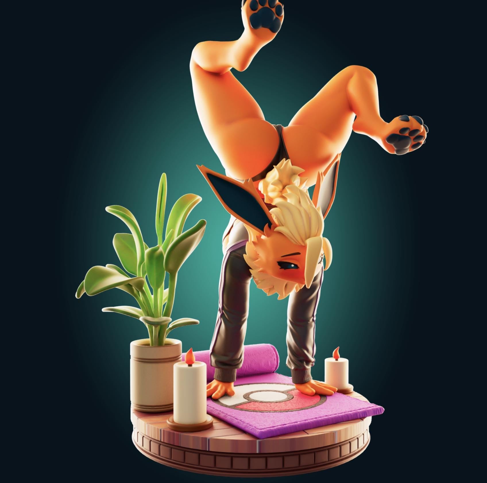 Fire Fox Model Kit | 3D Resin Print Figurine | Designed by Officer Rhu