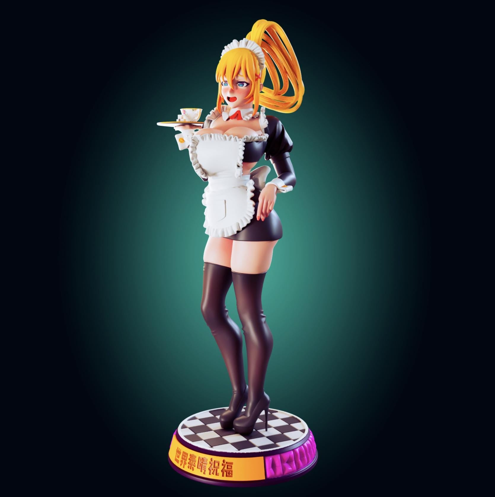 Konosuba Inspired Darkness Model Kit | 3D Resin Print Figurine | Designed by Officer Rhu