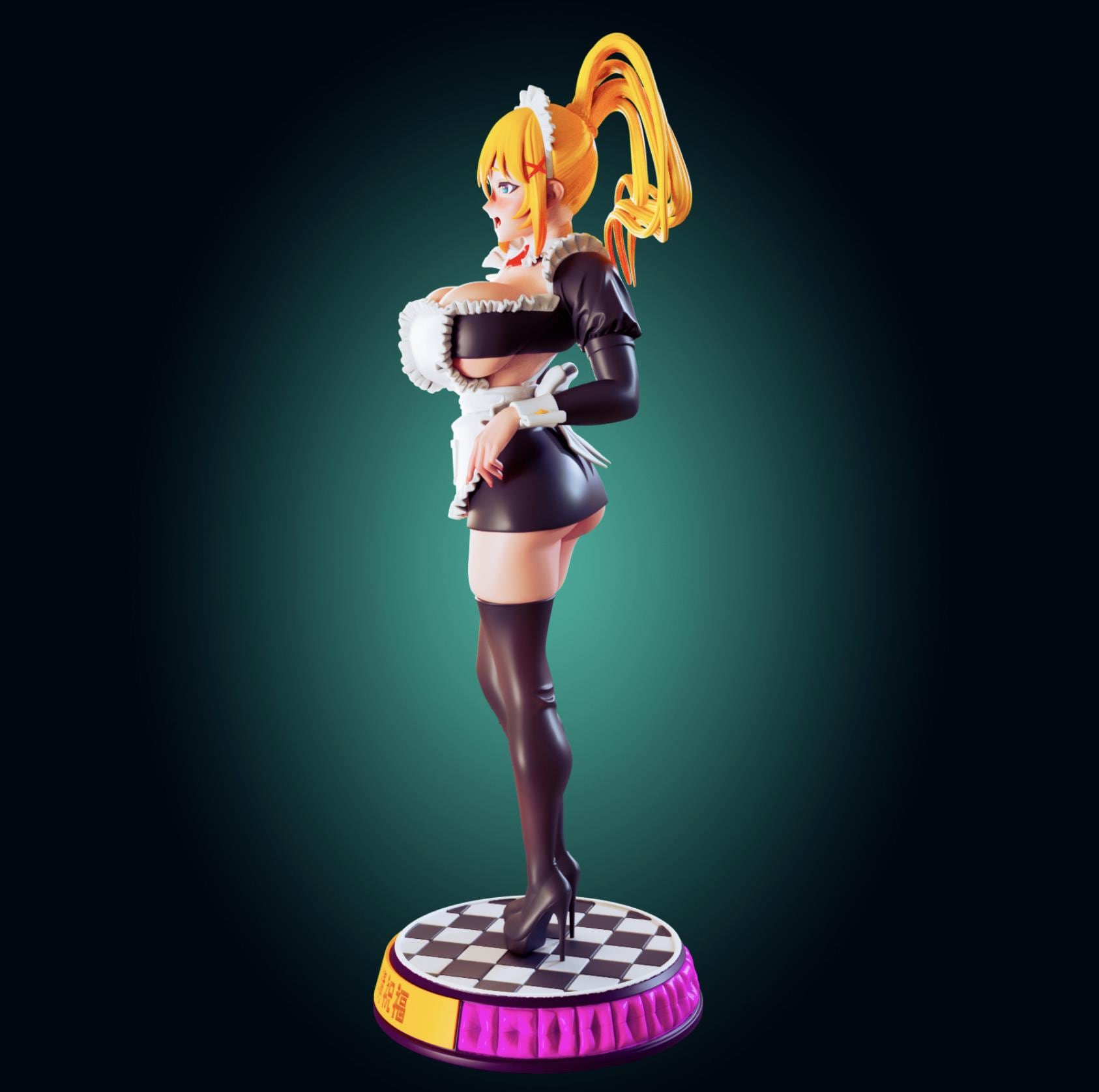 Konosuba Inspired Darkness Model Kit | 3D Resin Print Figurine | Designed by Officer Rhu