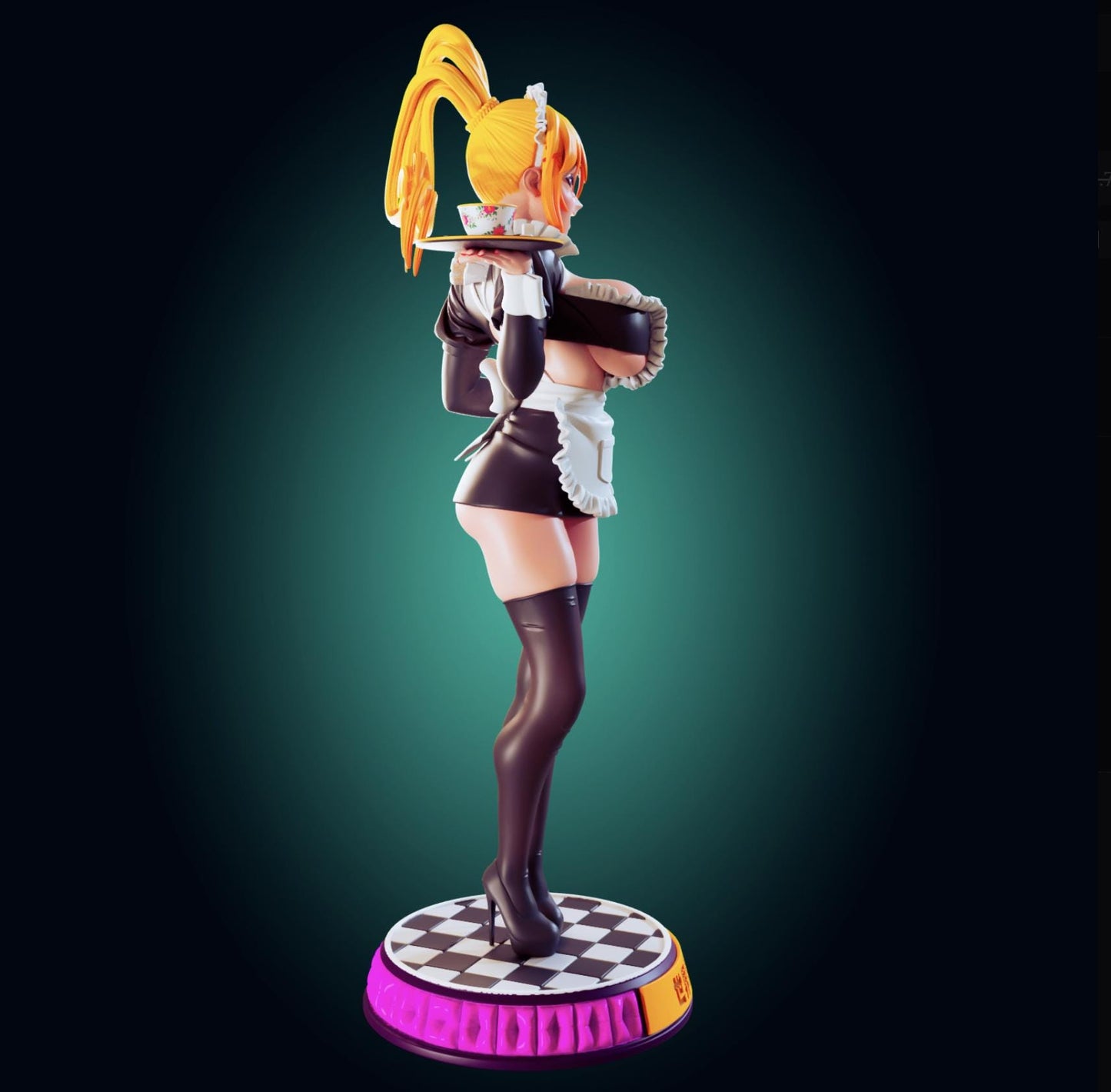 Konosuba Inspired Darkness Model Kit | 3D Resin Print Figurine | Designed by Officer Rhu