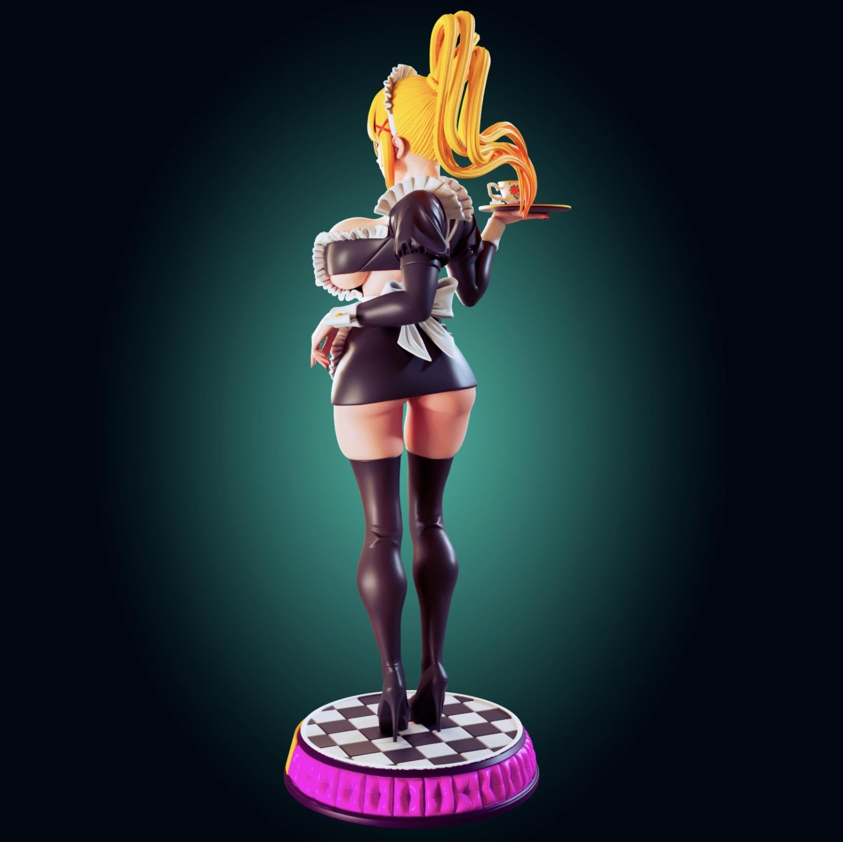 Konosuba Inspired Darkness Model Kit | 3D Resin Print Figurine | Designed by Officer Rhu