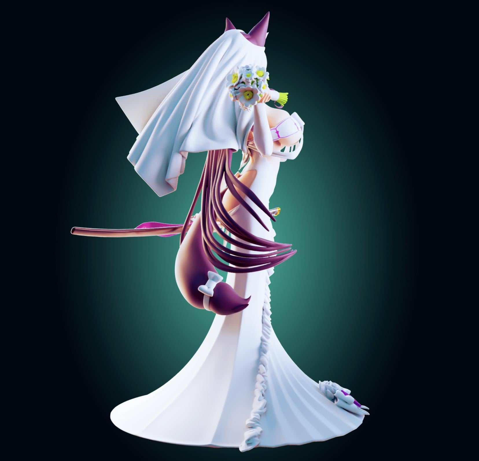 Azur Lane Inspired Musashi Model Kit | 3D Resin Print Figurine | Designed by Officer Rhu