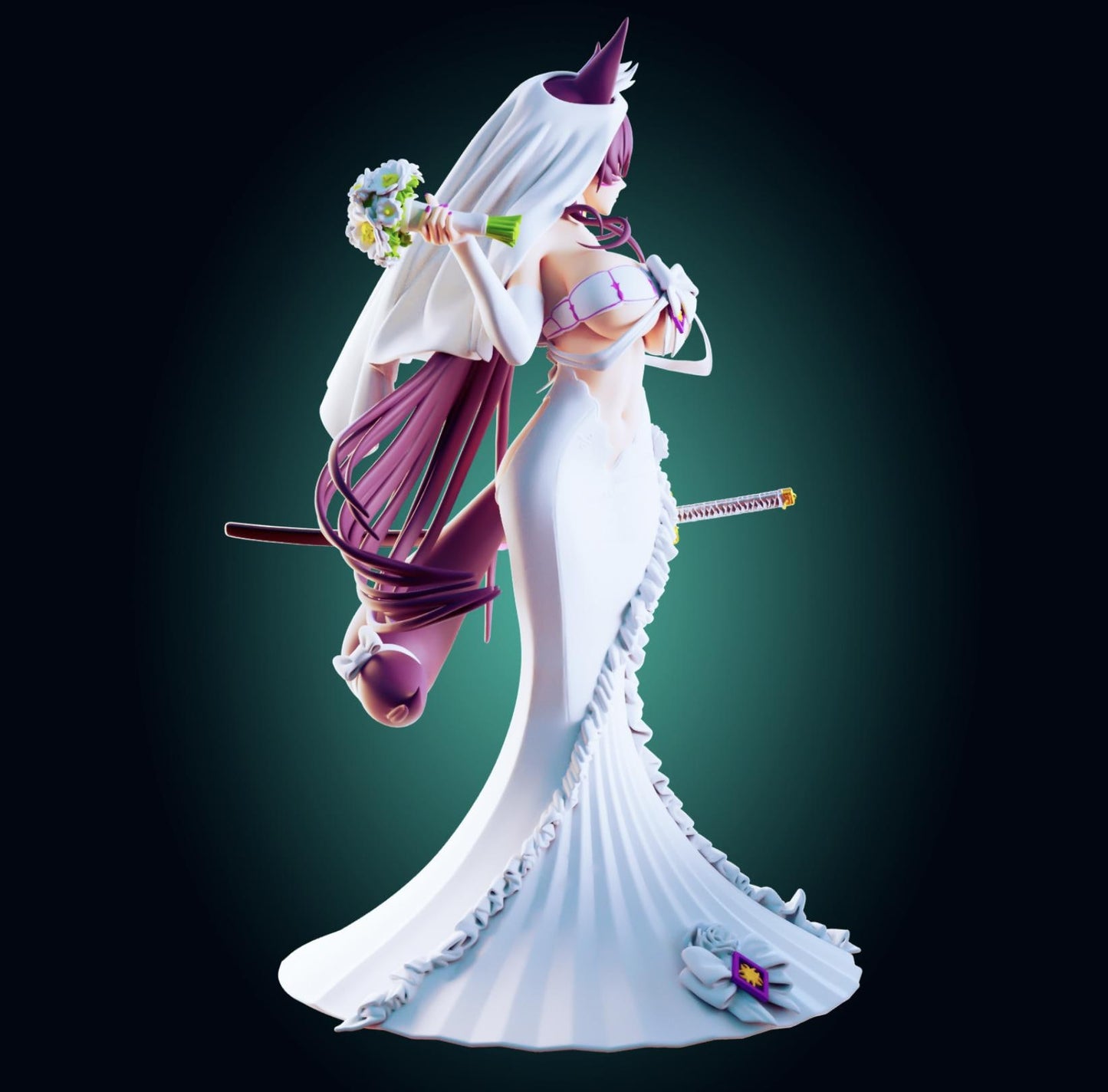 Azur Lane Inspired Musashi Model Kit | 3D Resin Print Figurine | Designed by Officer Rhu