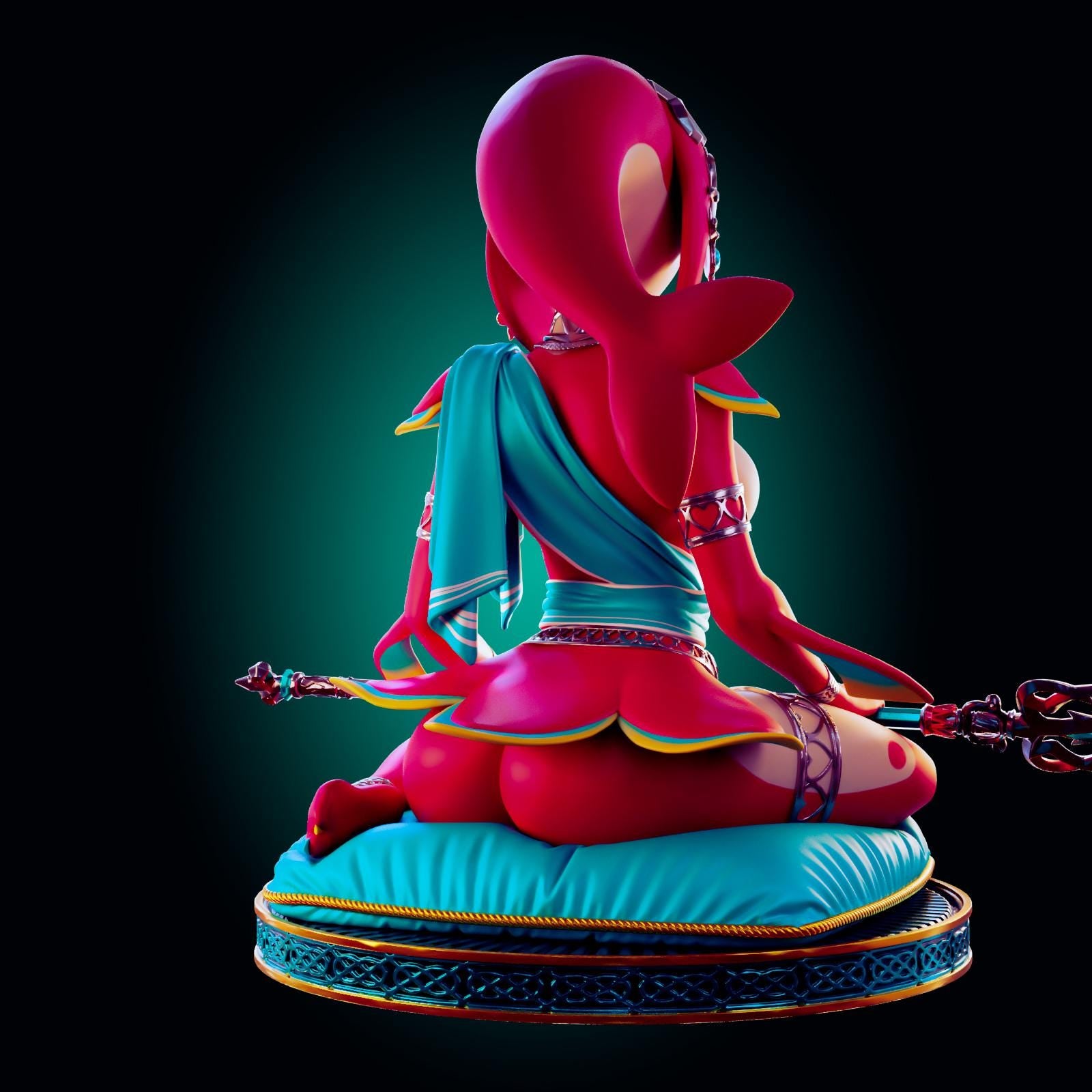 Water Monster Girl Model Kit | 3D Resin Print Figurine | Officer Rhu