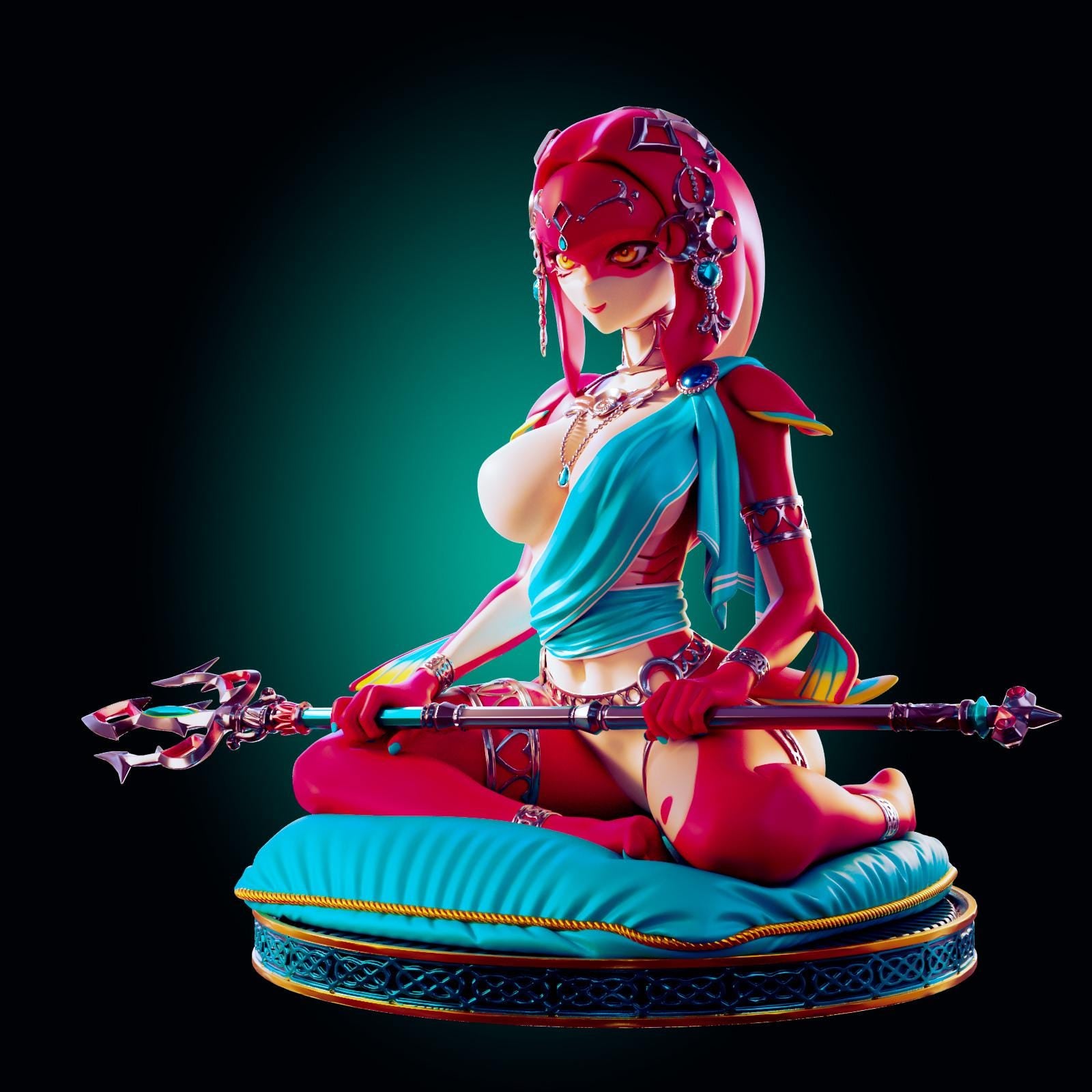 Water Monster Girl Model Kit | 3D Resin Print Figurine | Officer Rhu