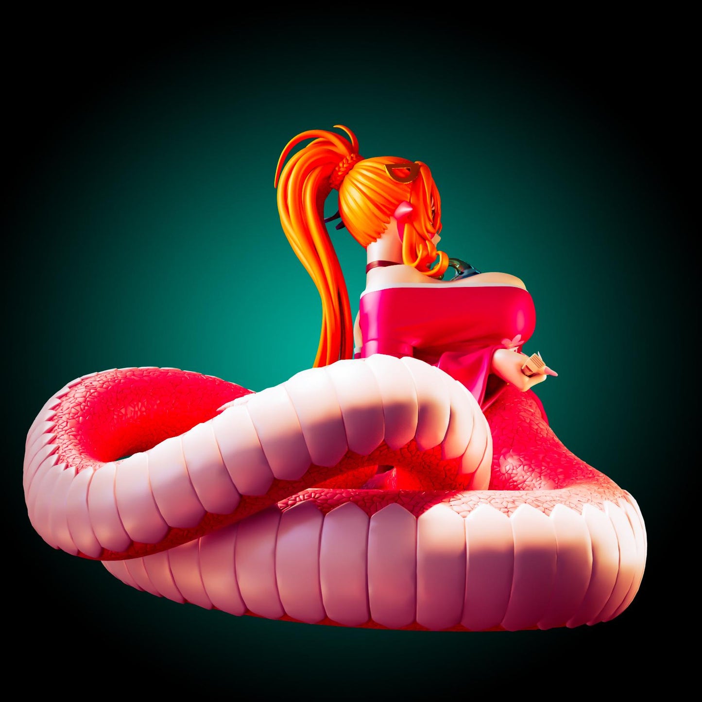 Miia Inspired Snake Girl Model Kit | 3D Resin Print Figurine | Officer Rhu