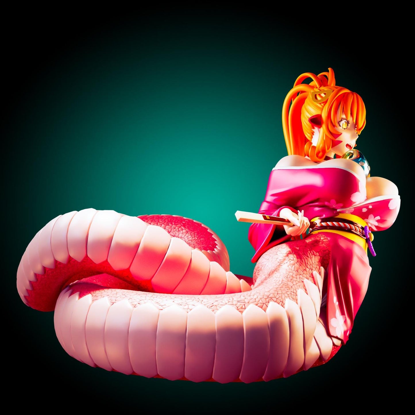 Miia Inspired Snake Girl Model Kit | 3D Resin Print Figurine | Officer Rhu