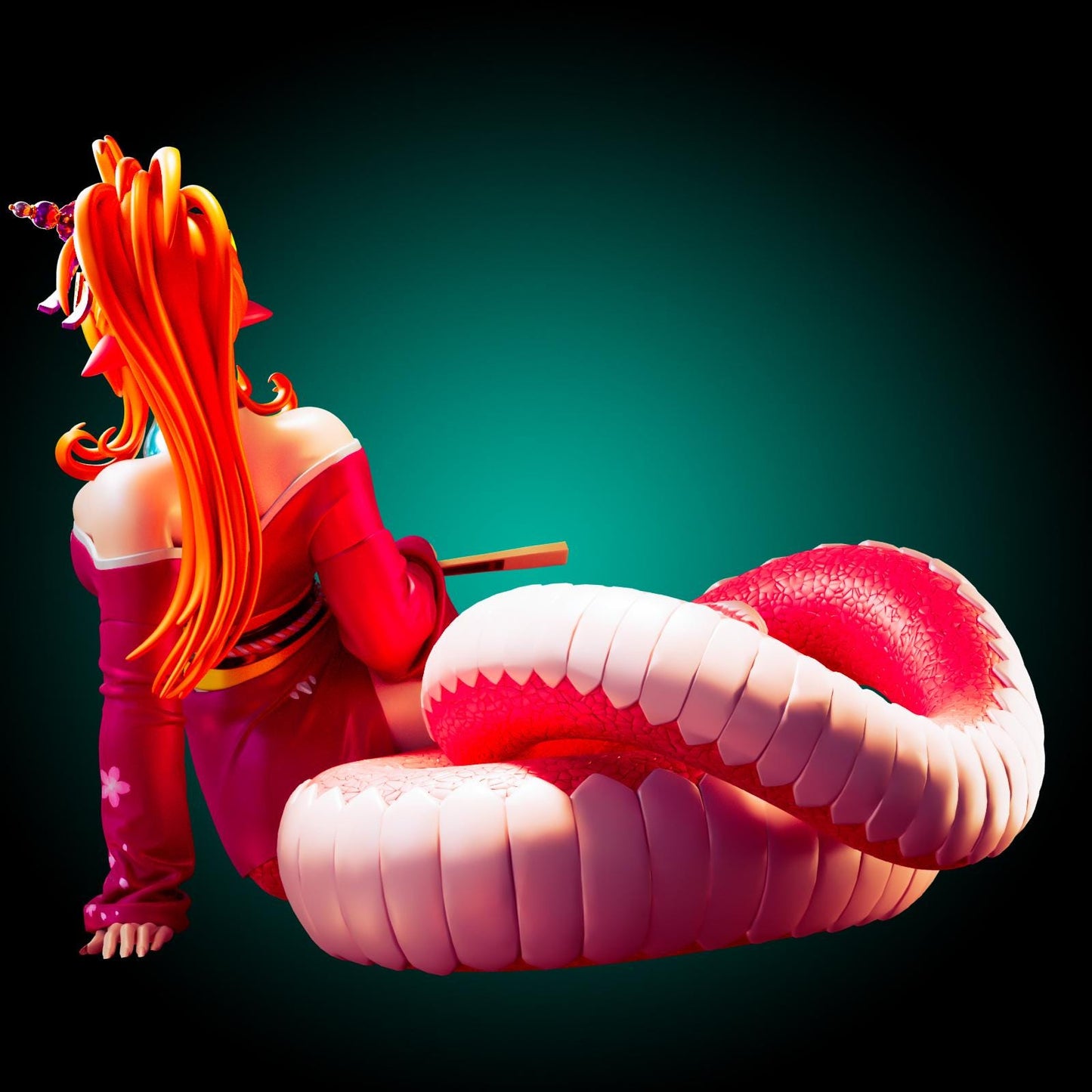 Miia Inspired Snake Girl Model Kit | 3D Resin Print Figurine | Officer Rhu