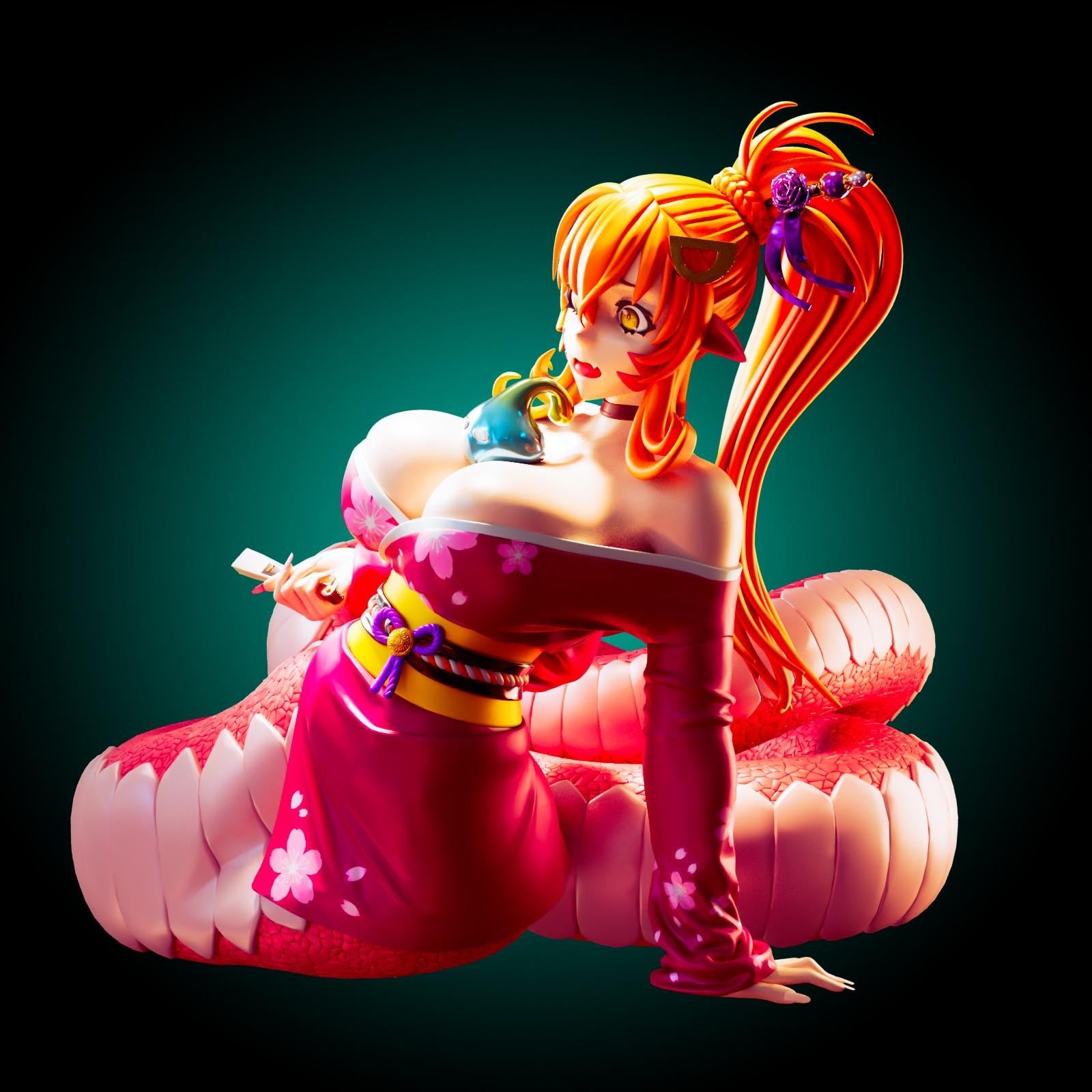 Miia Inspired Snake Girl Model Kit | 3D Resin Print Figurine | Officer Rhu