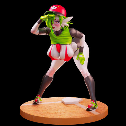 Baseball Girl Model Kit | 3D Resin Print Figurine | Officer Rhu