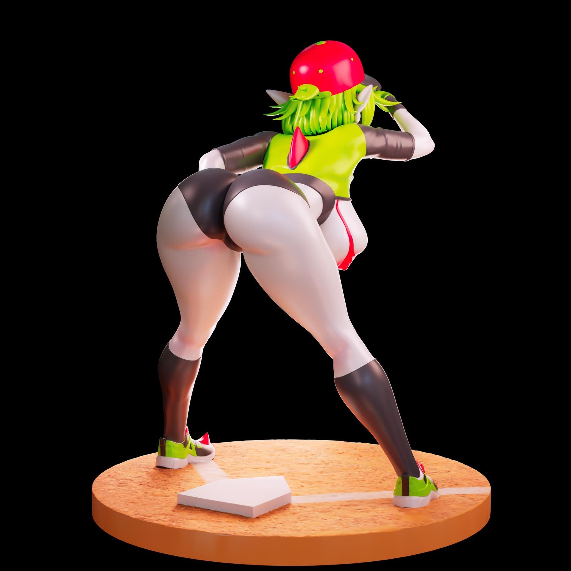 Baseball Girl Model Kit | 3D Resin Print Figurine | Officer Rhu