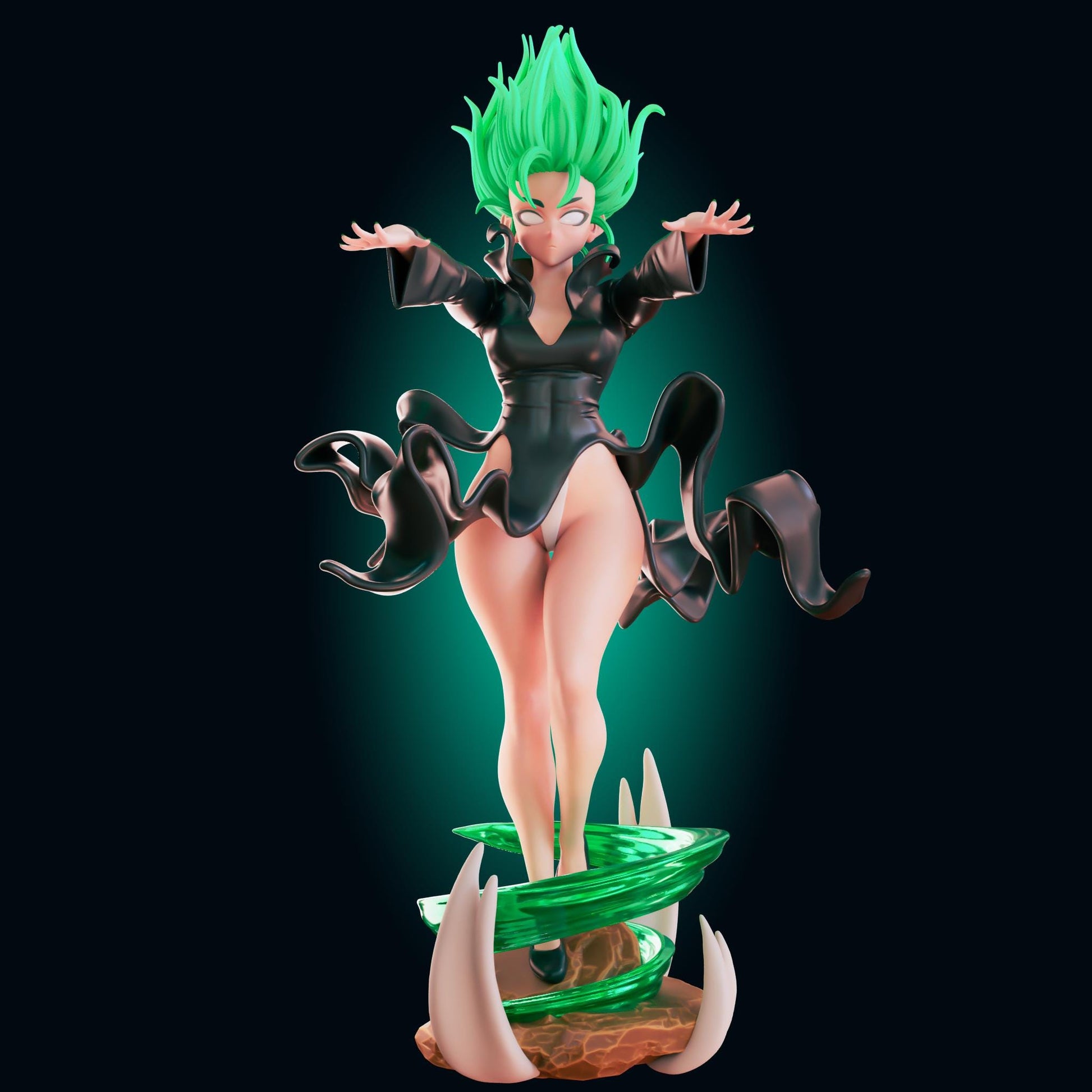 Psychic Girl Model Kit | 3D Resin Print Figurine | Officer Rhu