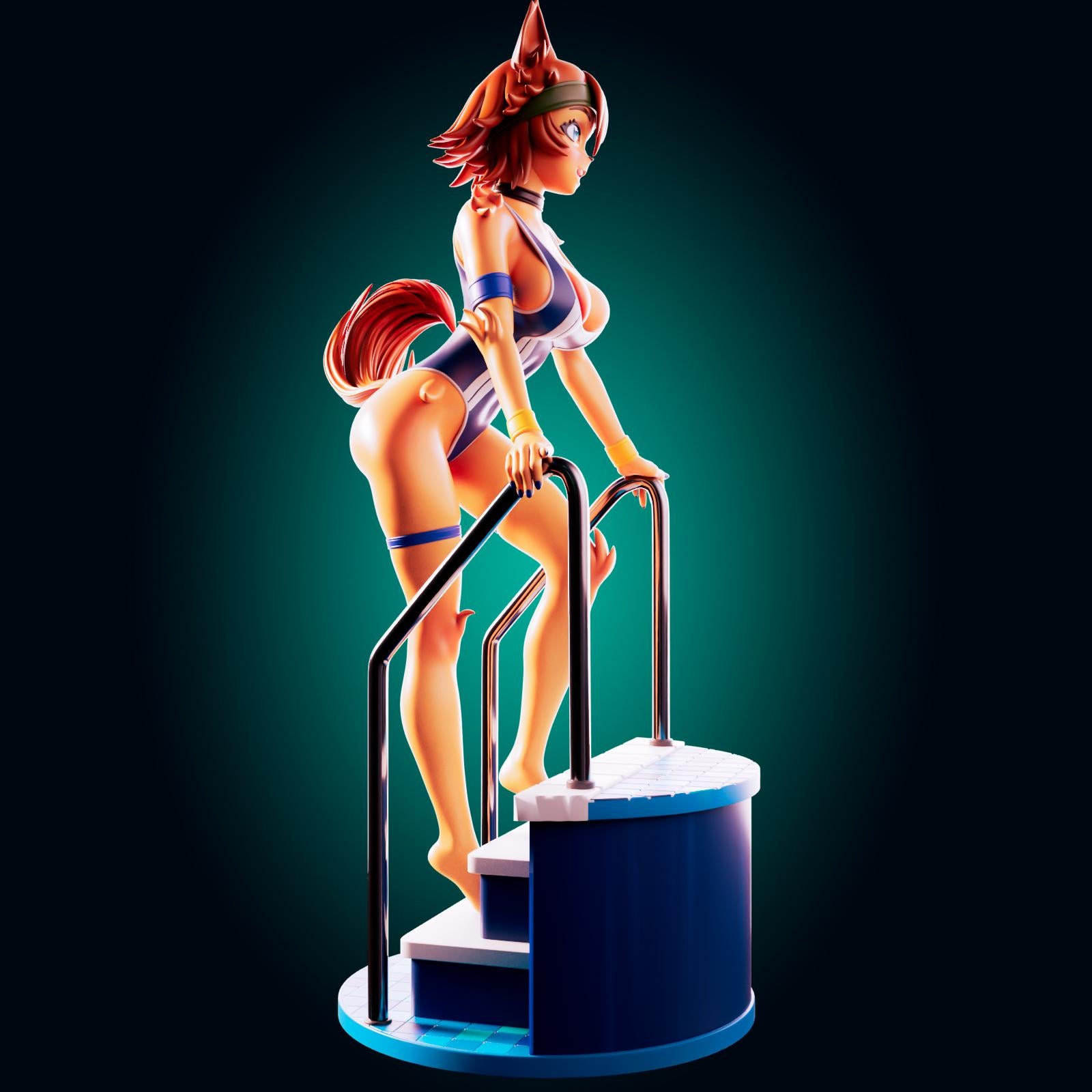 Puppy Girl Model Kit | 3D Resin Print Figurine | Officer Rhu
