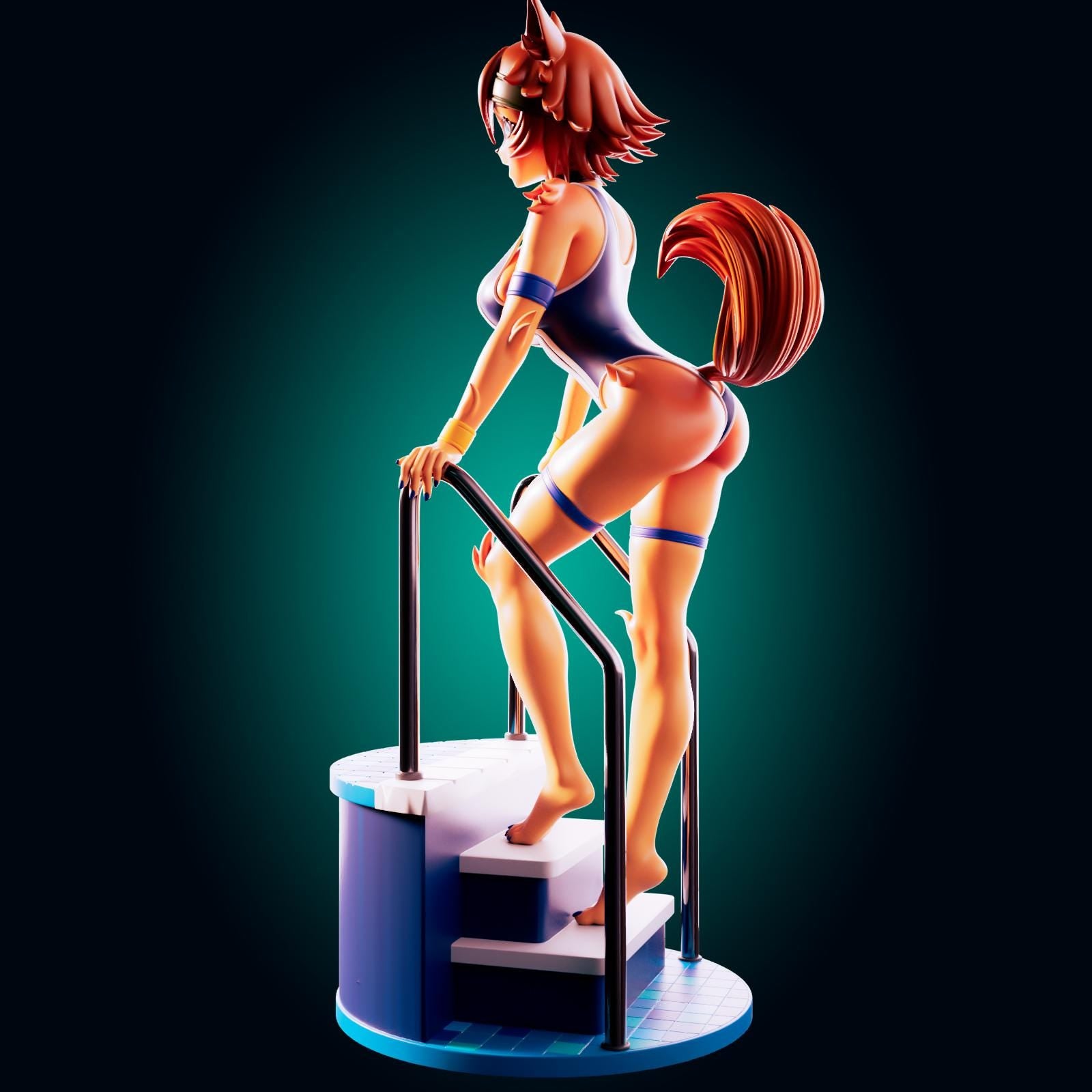 Puppy Girl Model Kit | 3D Resin Print Figurine | Officer Rhu