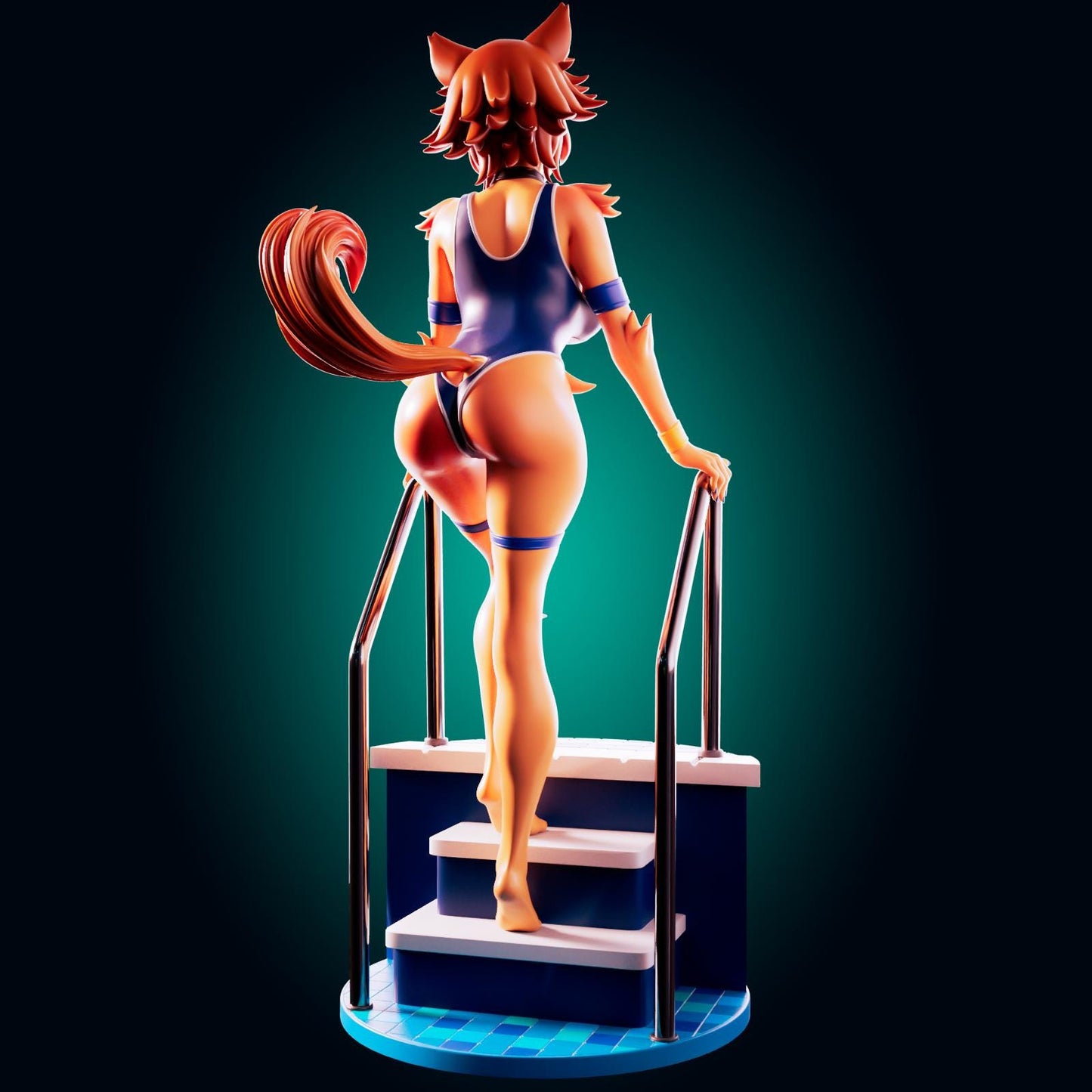 Puppy Girl Model Kit | 3D Resin Print Figurine | Officer Rhu