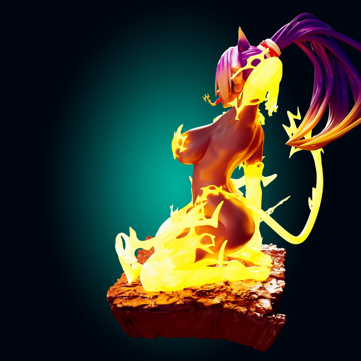 Lightning Cat Girl Model Kit | 3D Resin Print Figurine | Officer Rhu