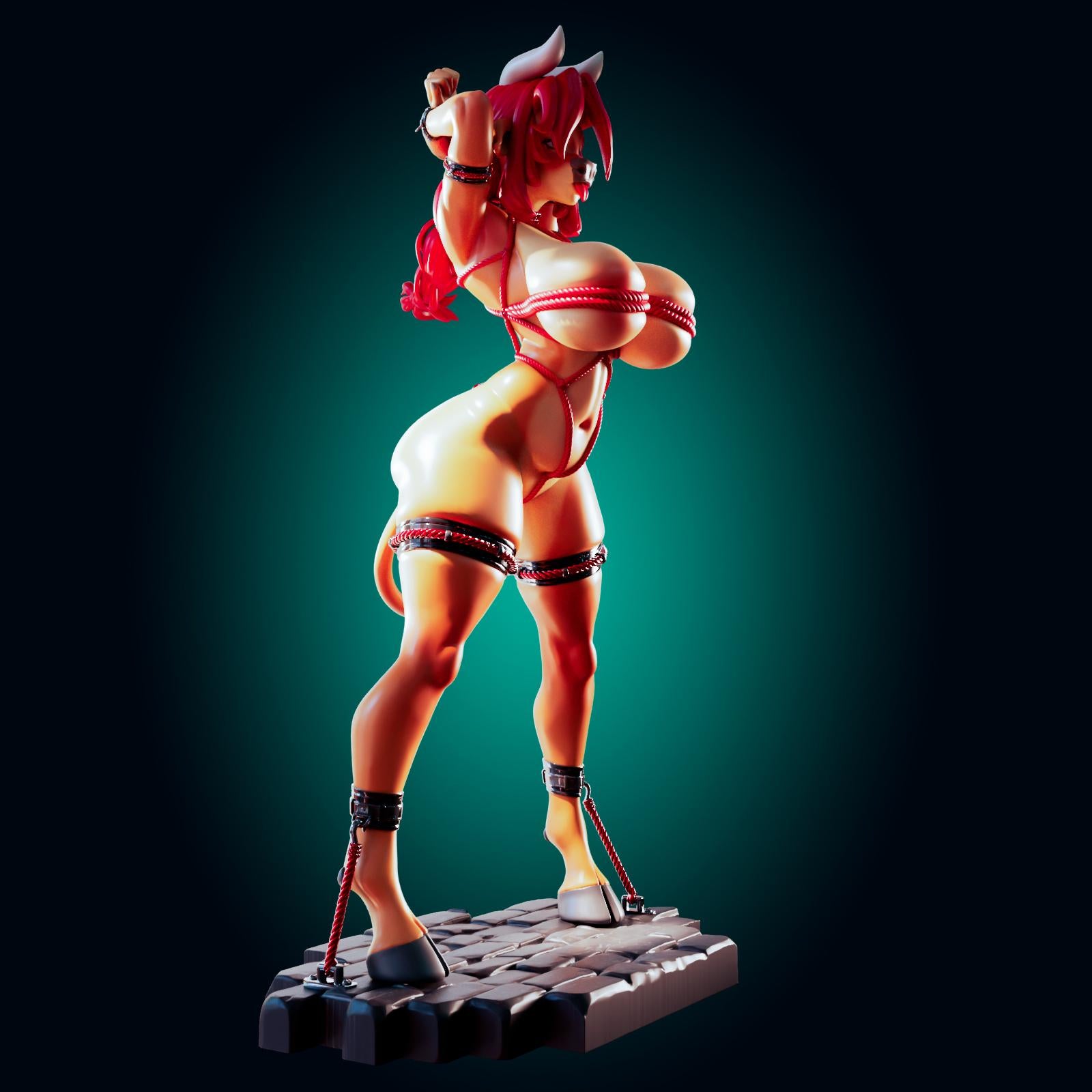 Cow Girl Model Kit | 3D Resin Print Figurine | Officer Rhu