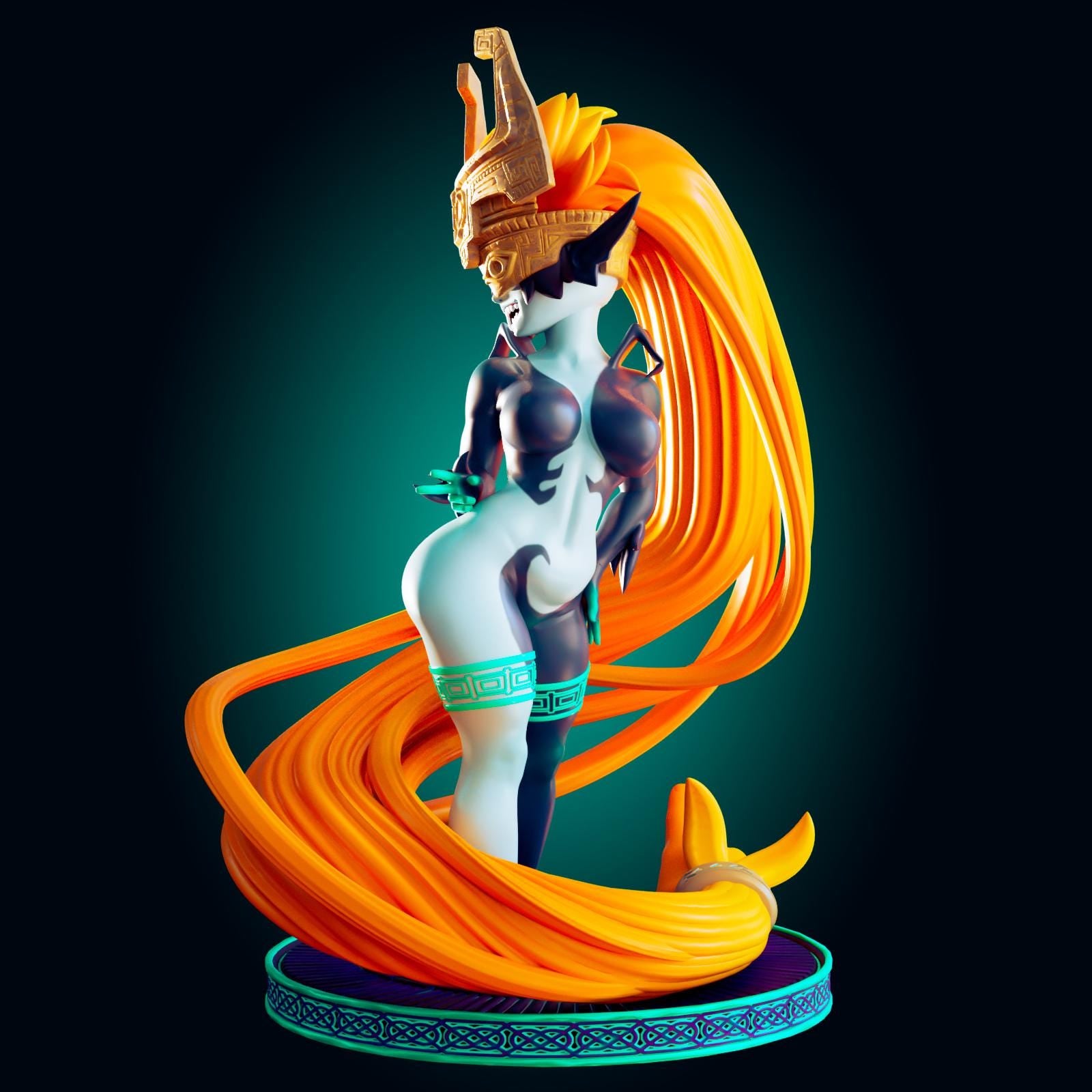 Goblin Princess Model Kit | 3D Resin Print Figurine | Officer Rhu