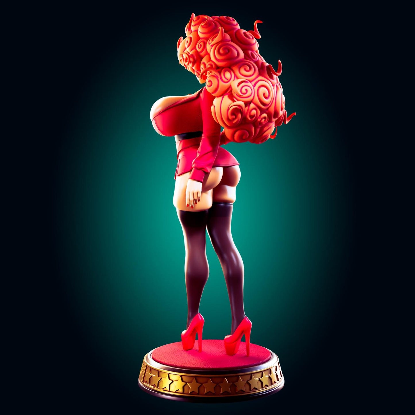 Secretary Pin Up Model Kit | 3D Resin Print Figurine | Officer Rhu