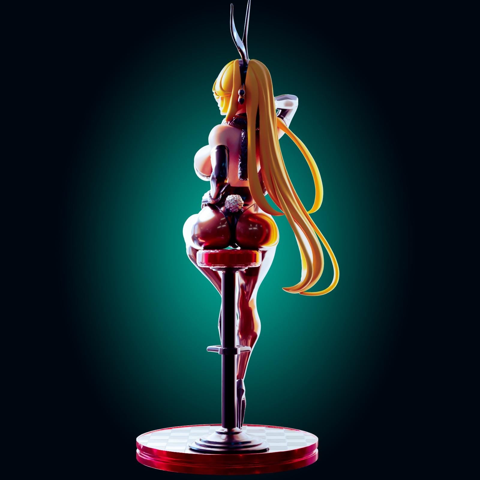 Bunny Suit Pin Up Model Kit | 3D Resin Print Figurine | Officer Rhu