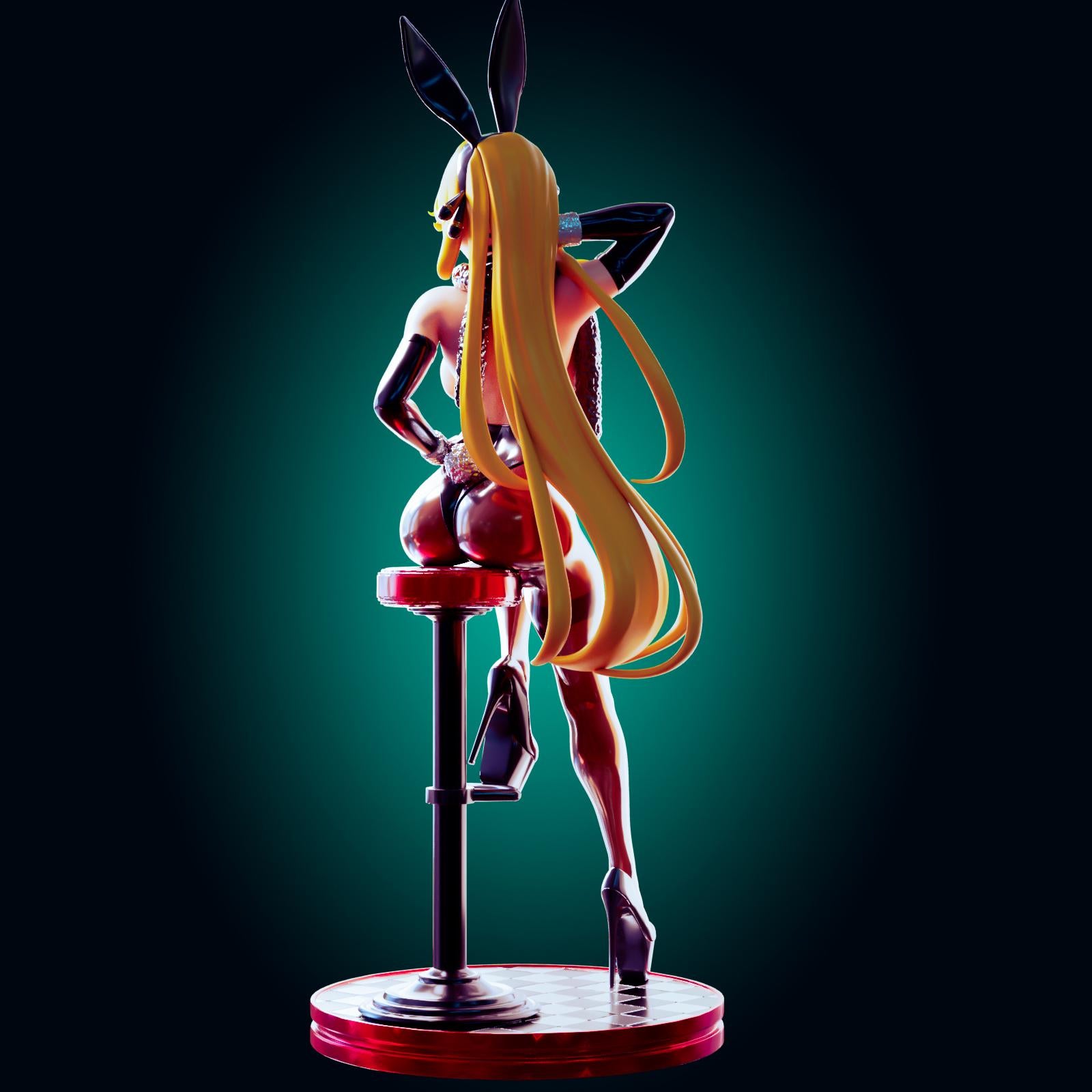 Bunny Suit Pin Up Model Kit | 3D Resin Print Figurine | Officer Rhu