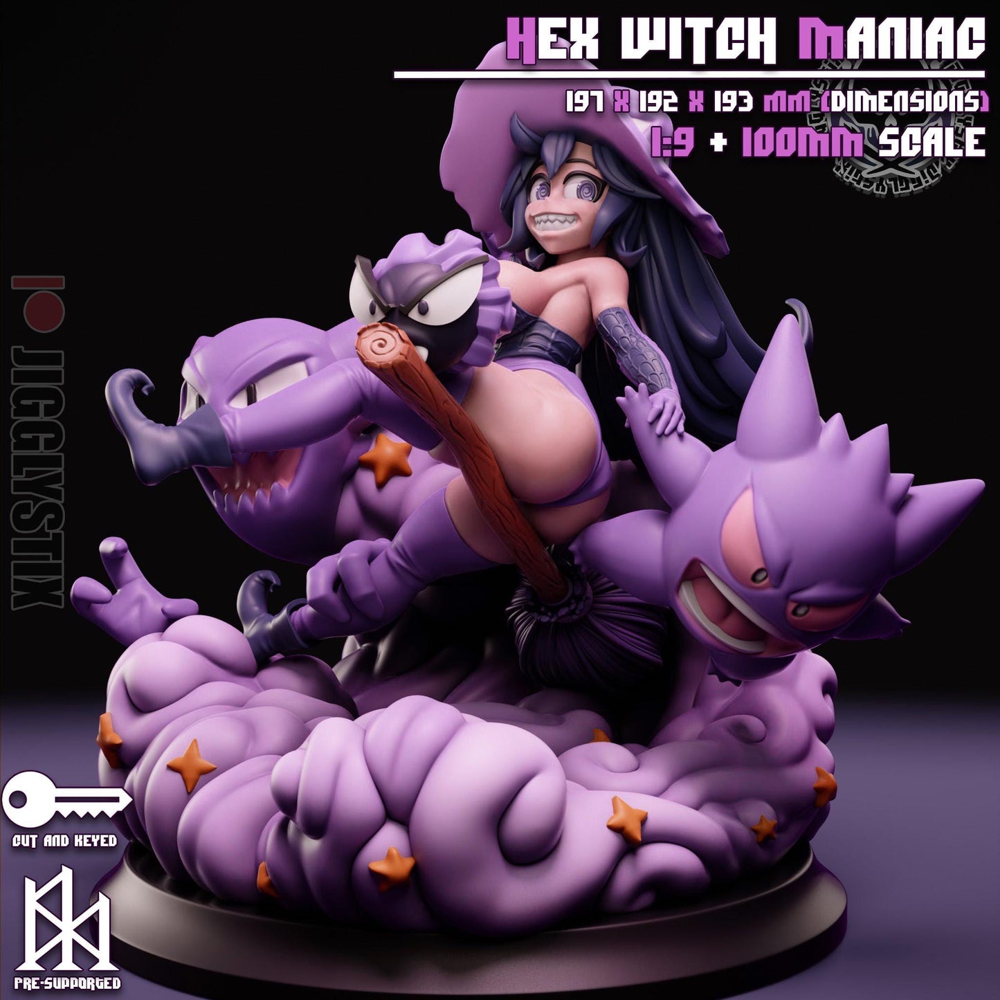Witch Girl Pin Up Model Kit | Jigglystix