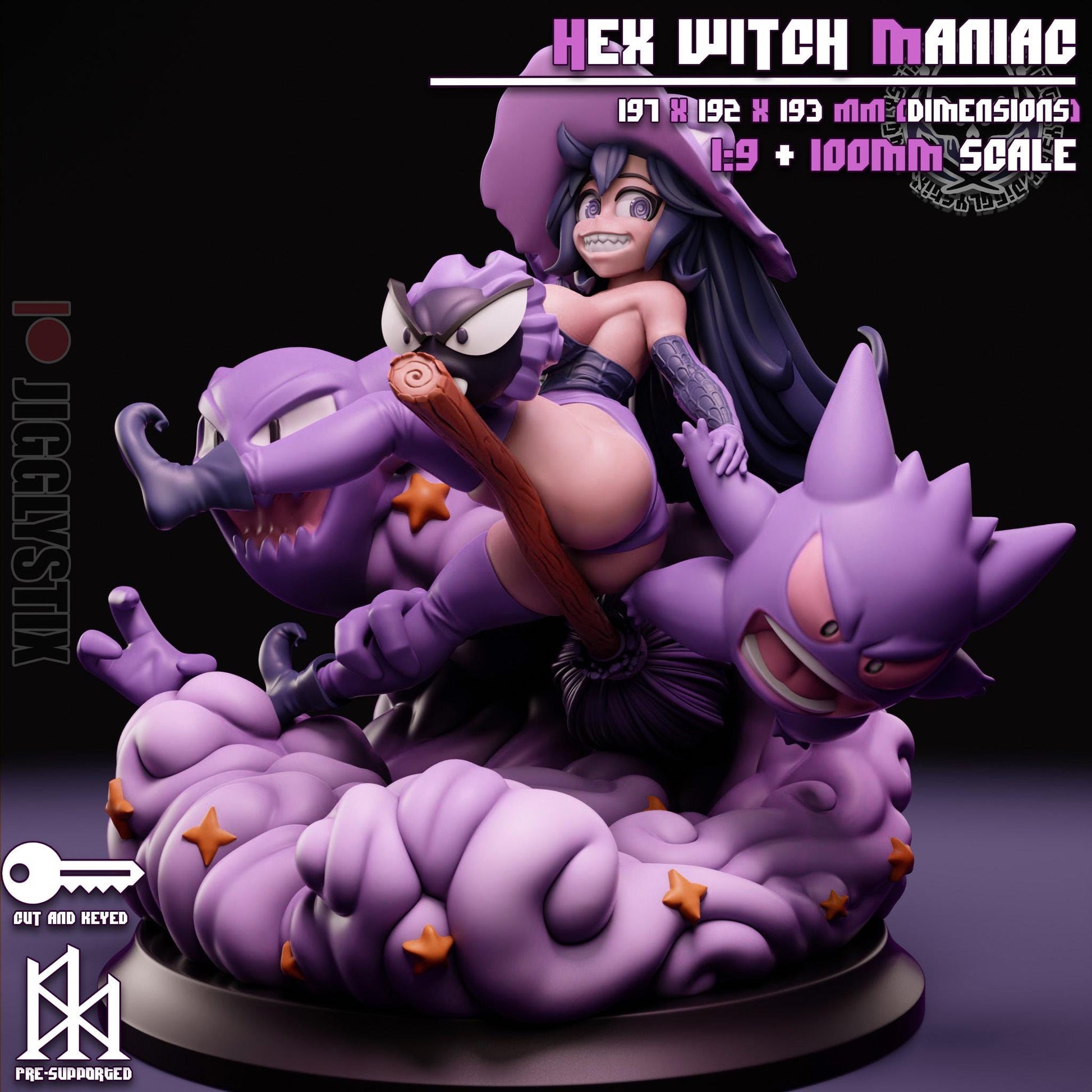 Witch Girl Pin Up Model Kit | Jigglystix