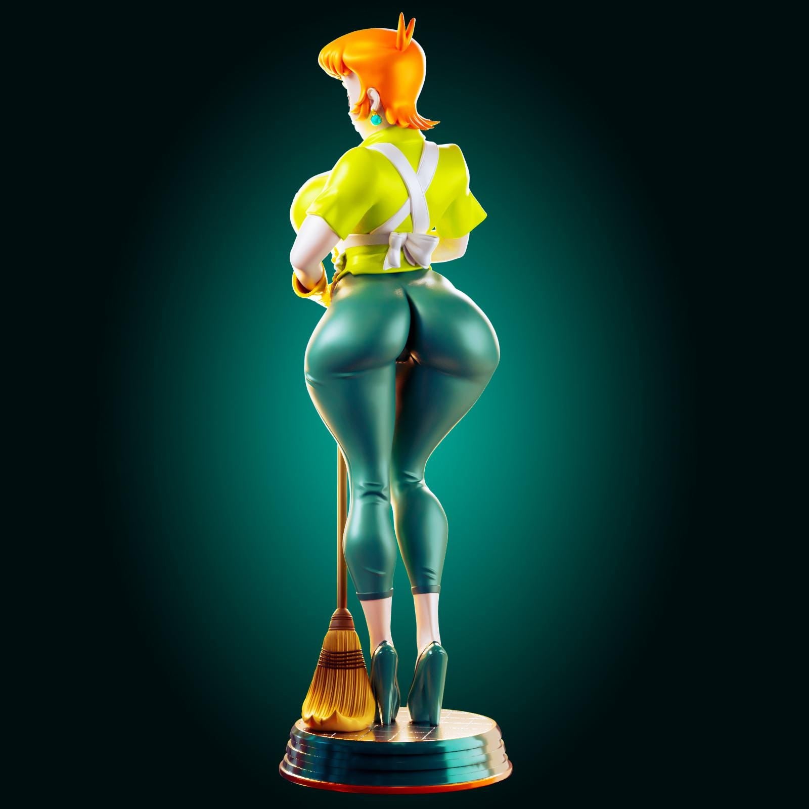 Dexter's Mom Pin Up Model Kit | 3D Resin Print Figurine | Officer Rhu
