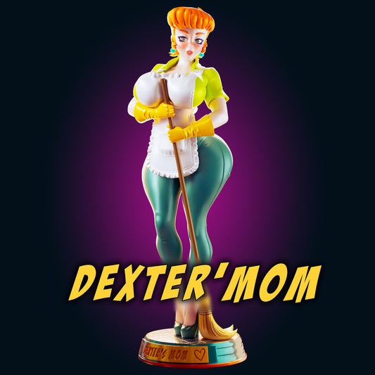 Dexter's Mom Pin Up Model Kit | 3D Resin Print Figurine | Officer Rhu
