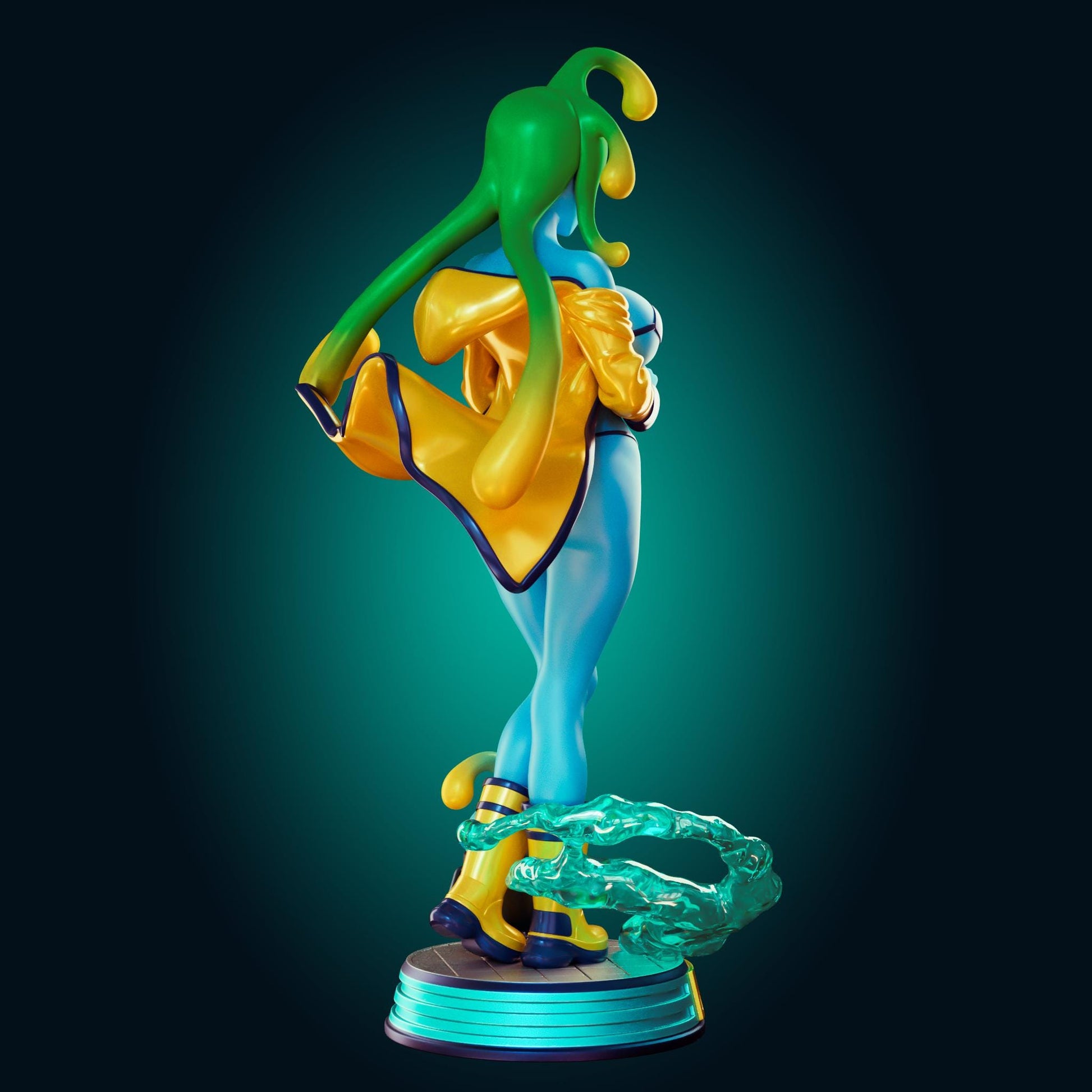 Suu Inspired Slime Girl Model Kit | 3D Resin Print Figurine | Officer Rhu