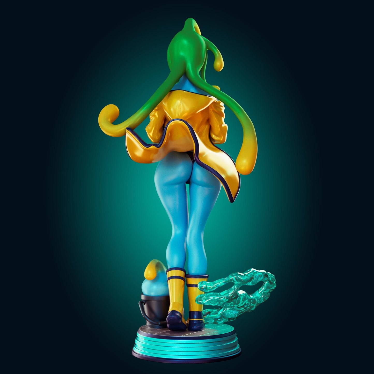 Suu Inspired Slime Girl Model Kit | 3D Resin Print Figurine | Officer Rhu