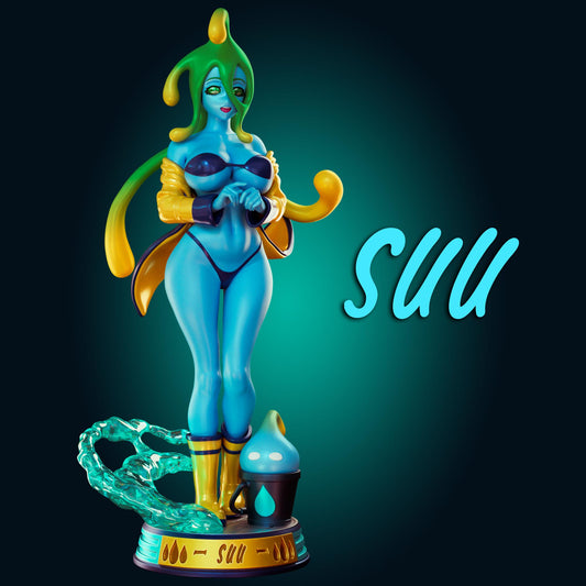 Suu Inspired Slime Girl Model Kit | 3D Resin Print Figurine | Officer Rhu