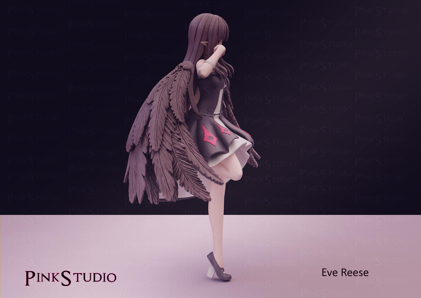 Eve Reese Inspired Model Kit | 3D Resin Printed Figurine | Pink Studio