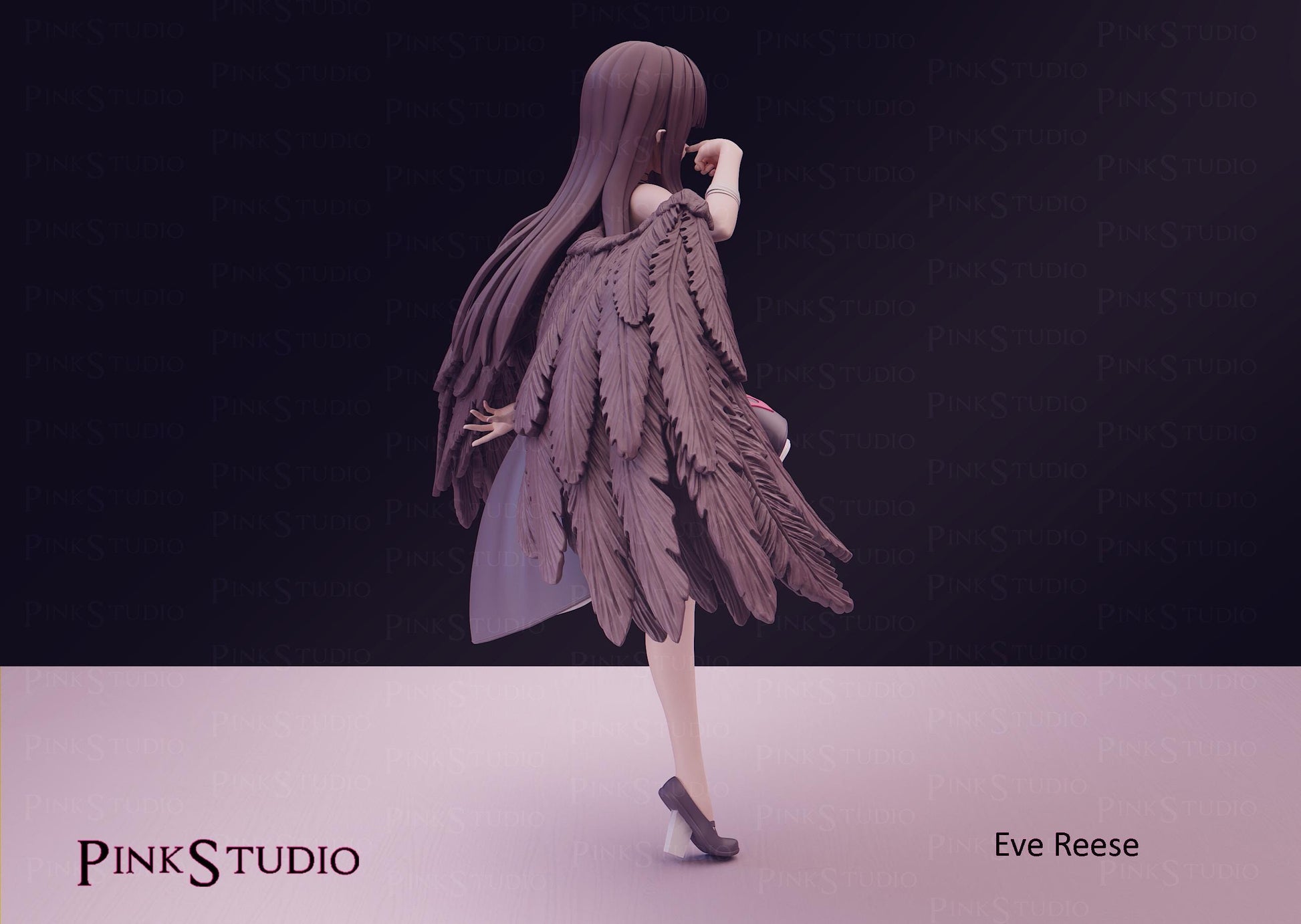 Eve Reese Inspired Model Kit | 3D Resin Printed Figurine | Pink Studio