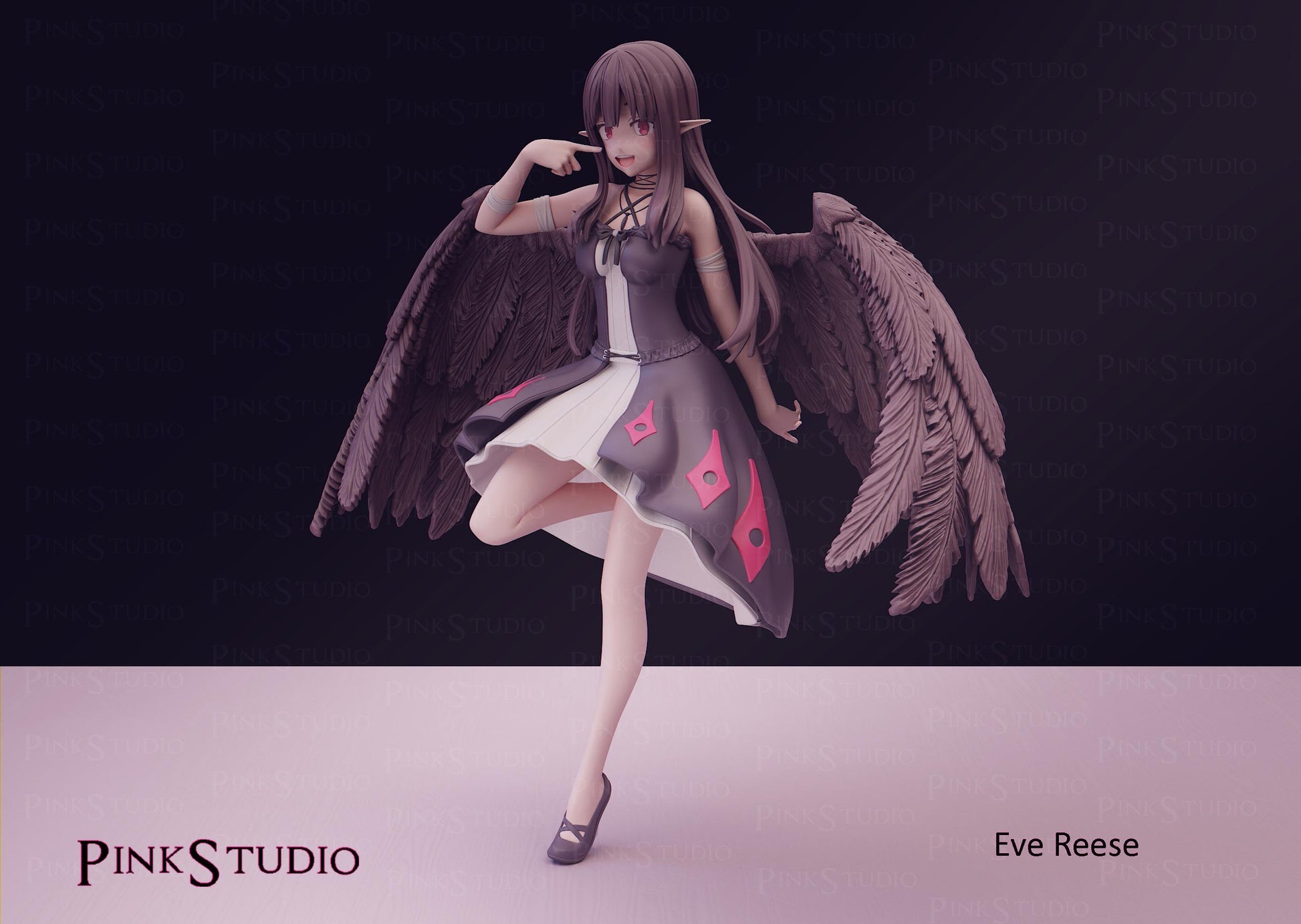 Eve Reese Inspired Model Kit | 3D Resin Printed Figurine | Pink Studio