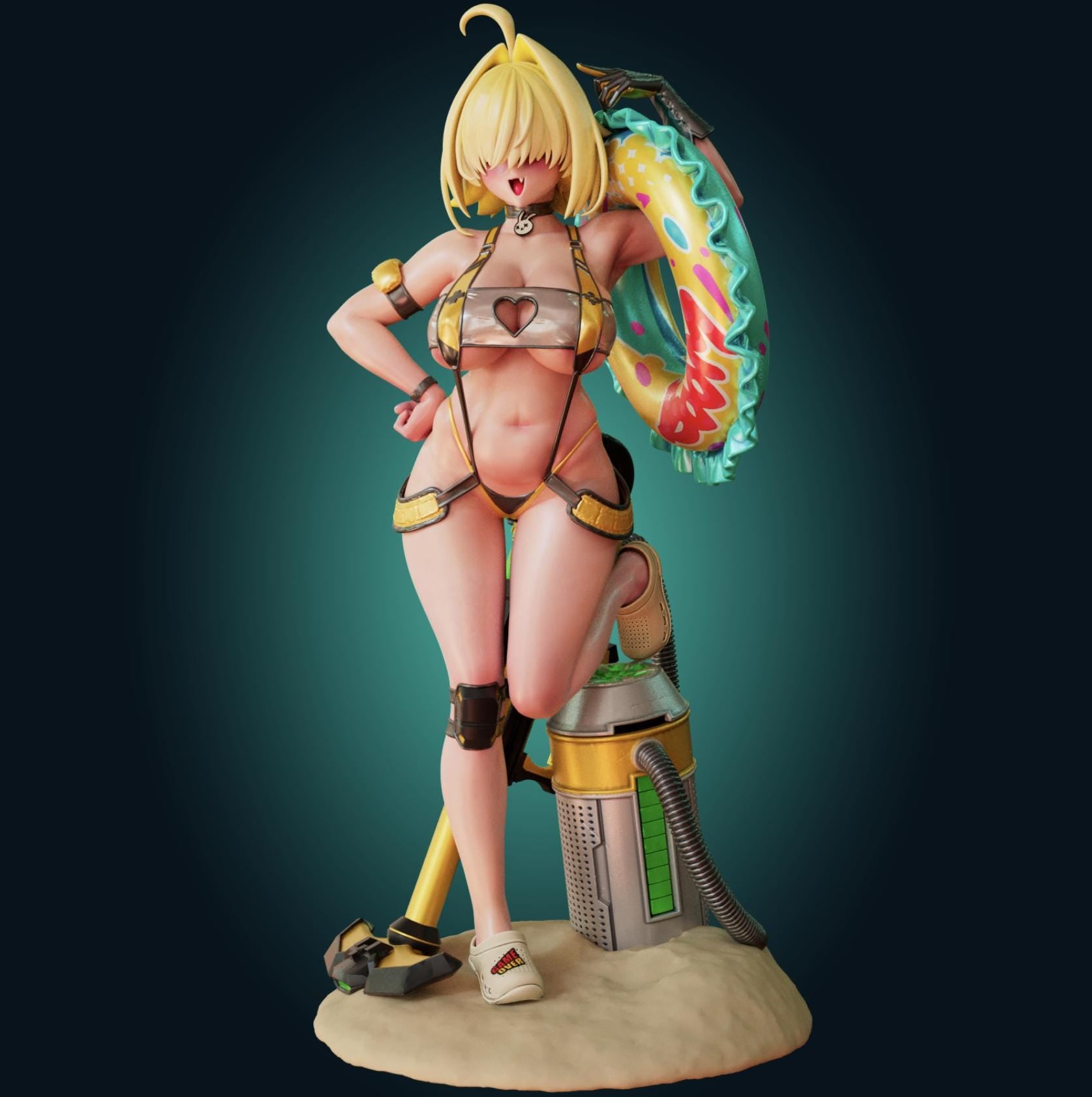 Nikke Inspired Elegg Model Kit | 3D Resin Print Figurine | Officer Rhu