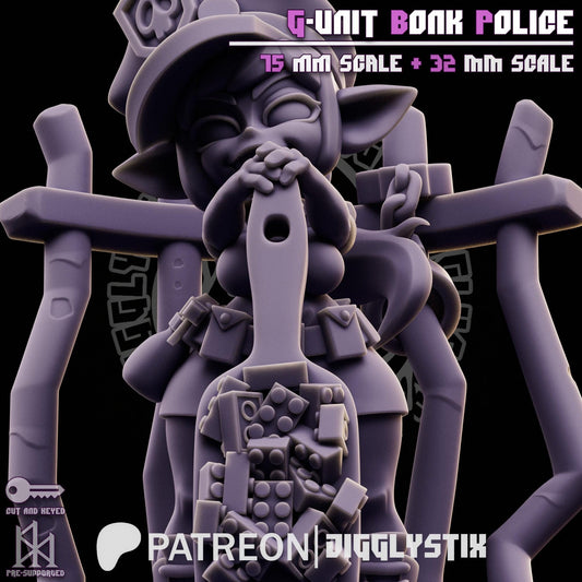 Goblin Cop Pin Up Miniature | Jigglystix