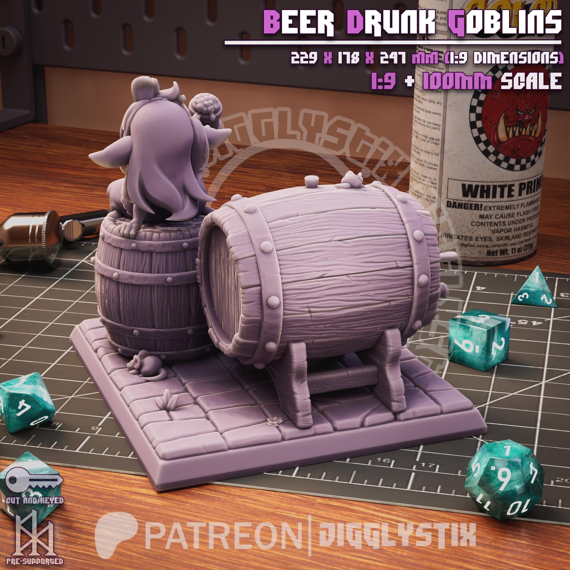 Beer Goblins Pin Up Model Kit | Jigglystix