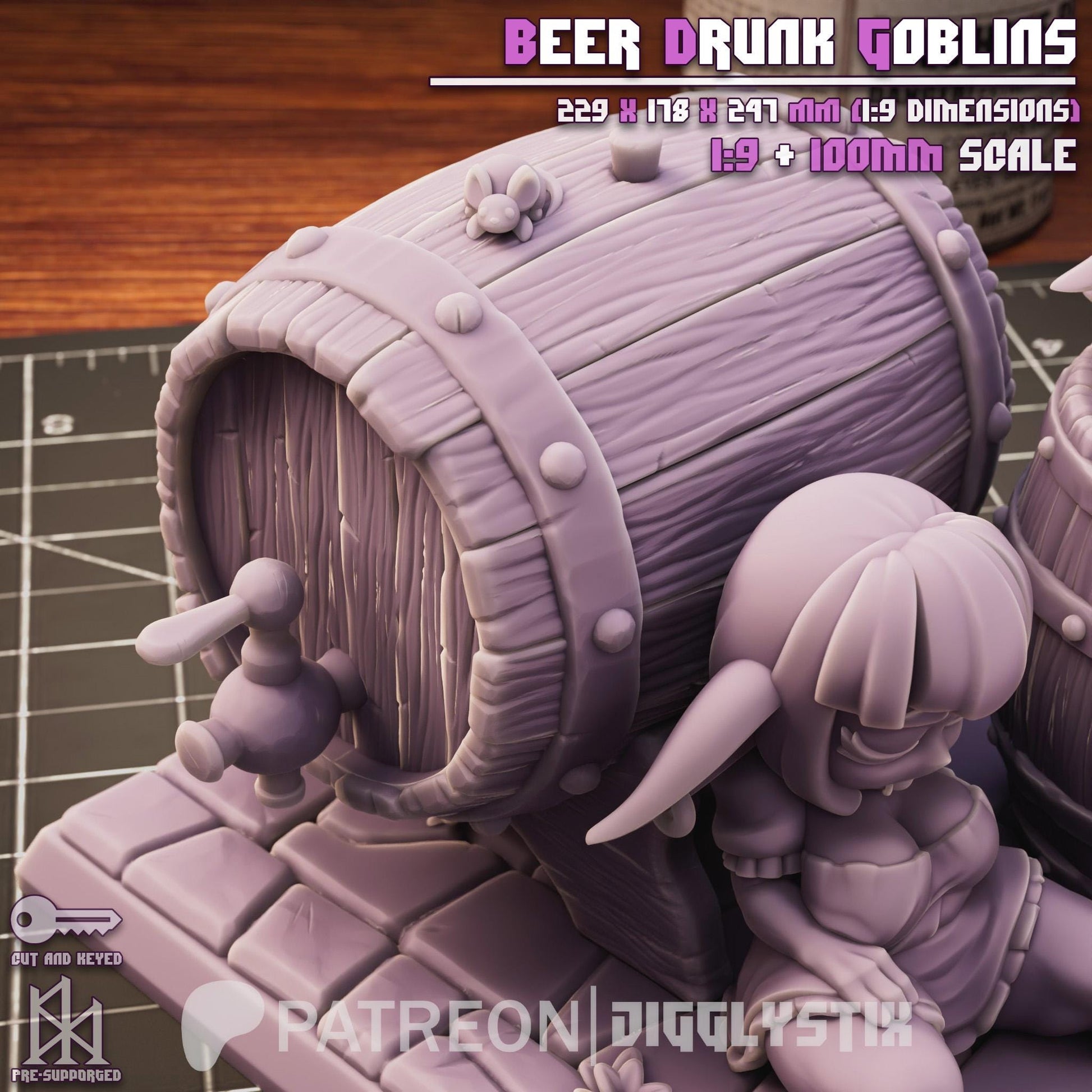 Beer Goblins Pin Up Model Kit | Jigglystix