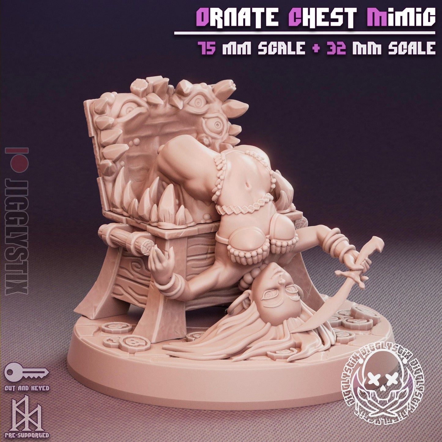 Mimic Girl Pin Up Miniature Bundle | Jigglystix