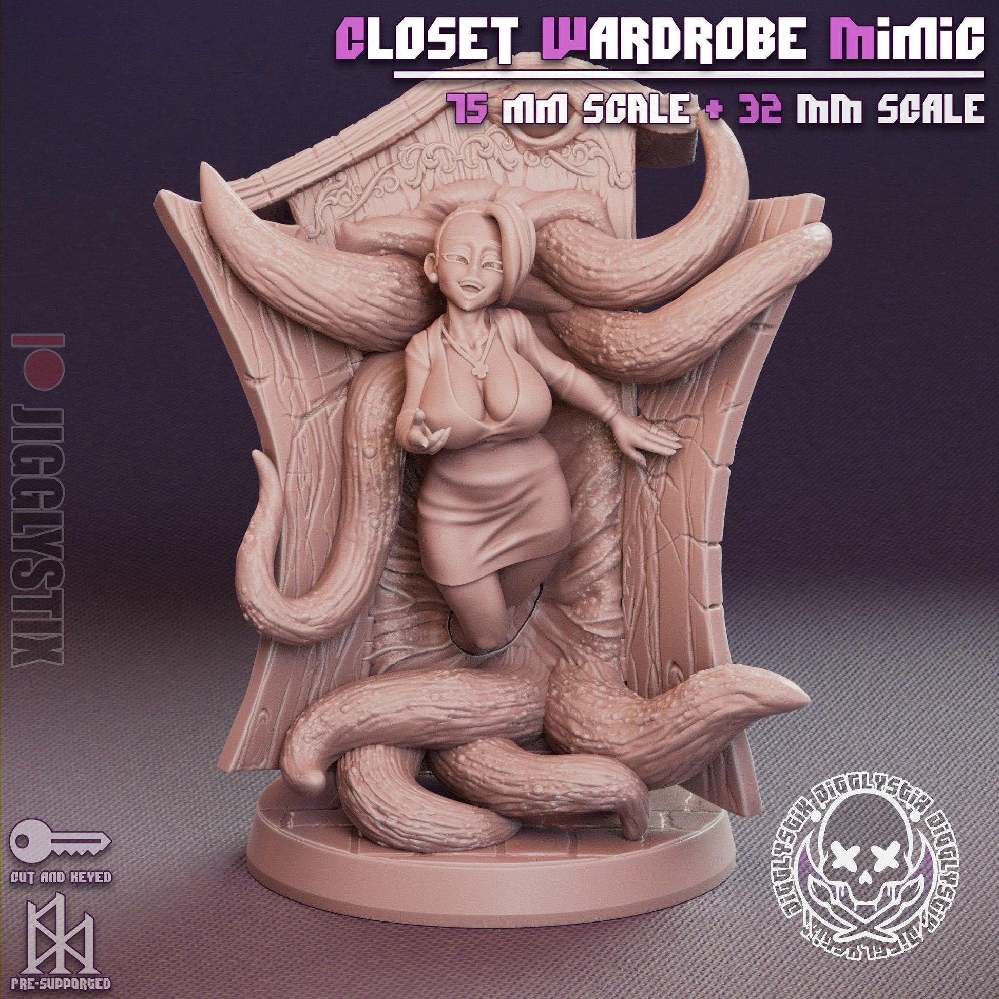 Mimic Girl Pin Up Miniature Bundle | Jigglystix